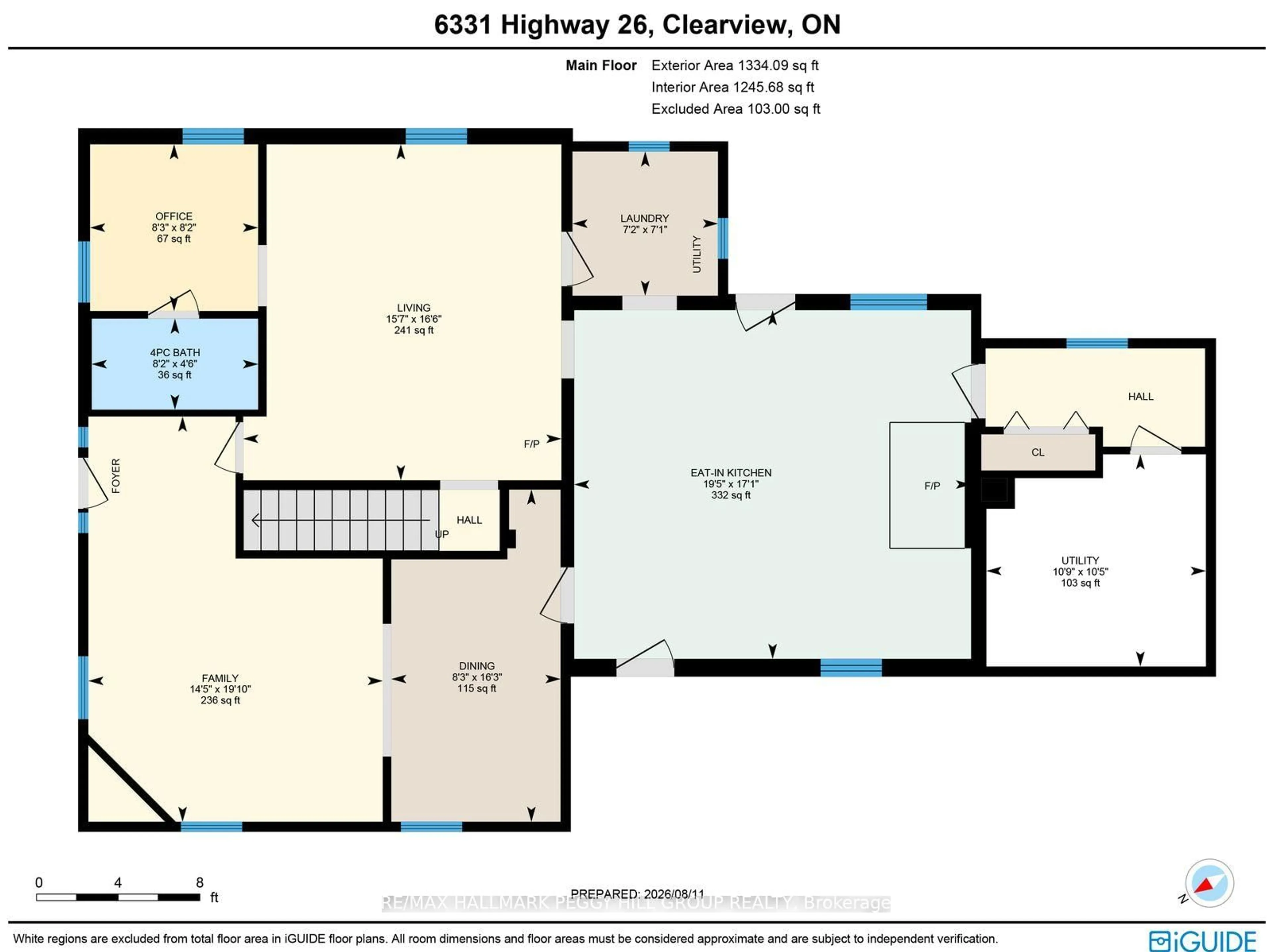 Floor plan for 6331 26 Highway, Clearview Ontario L0M 1S0