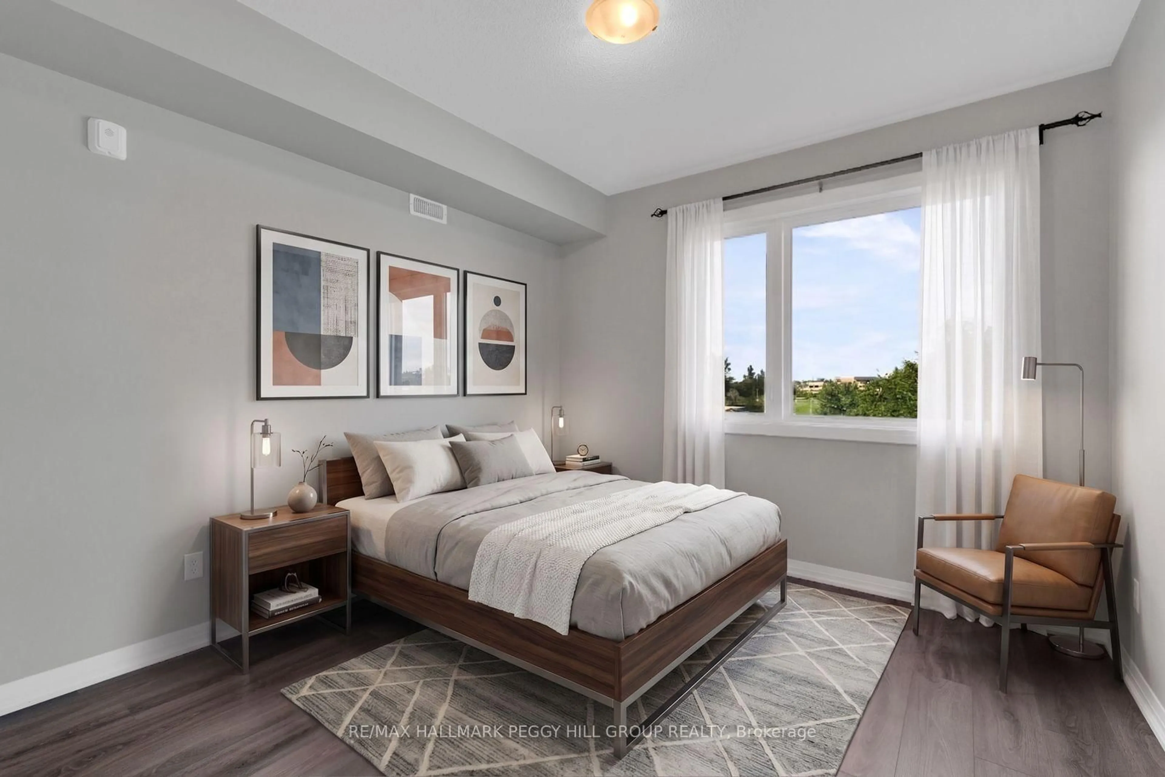 Bedroom with bed, unknown for 299 Cundles Rd #308, Barrie Ontario L4M 0K9