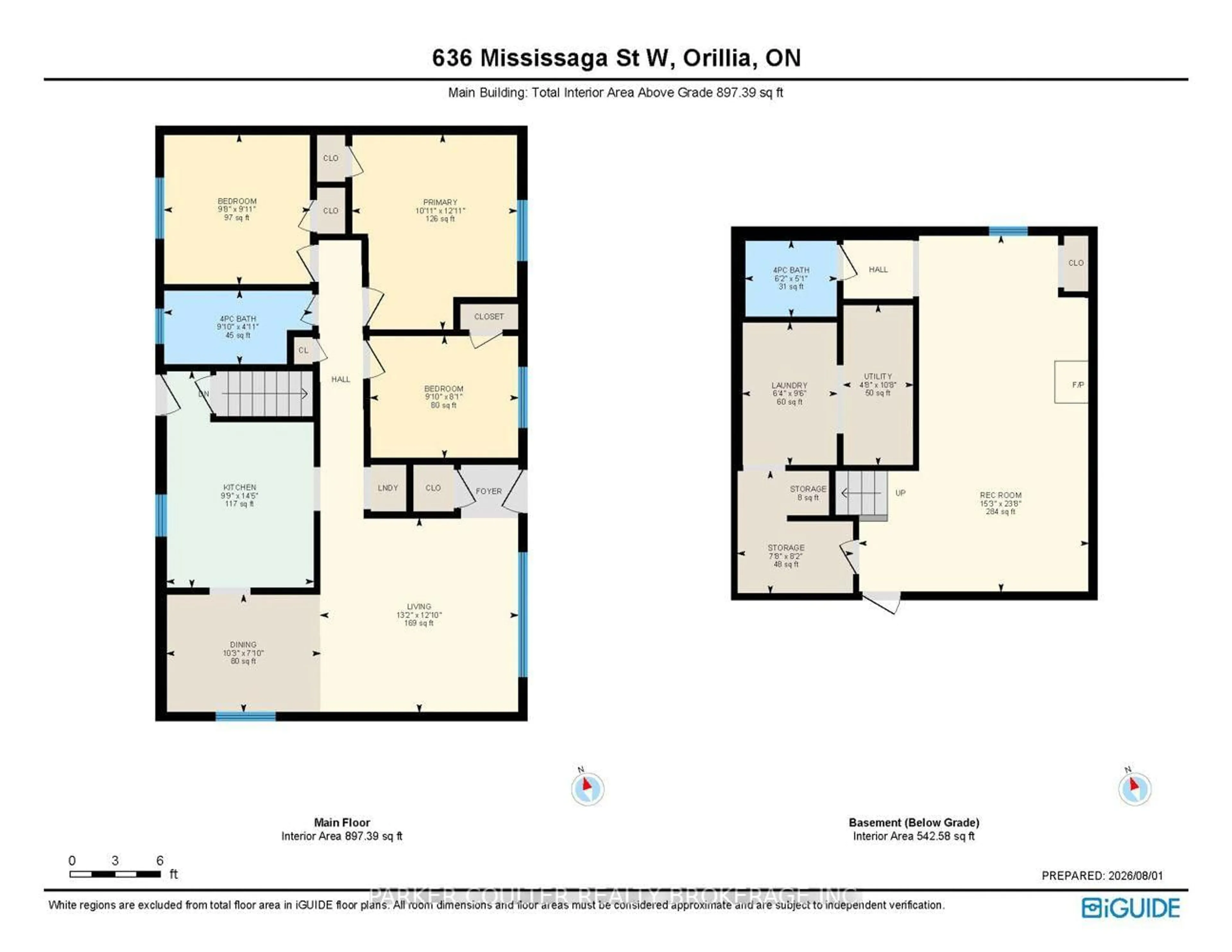 Floor plan for 636 Mississaga St, Orillia Ontario L3V 3C6
