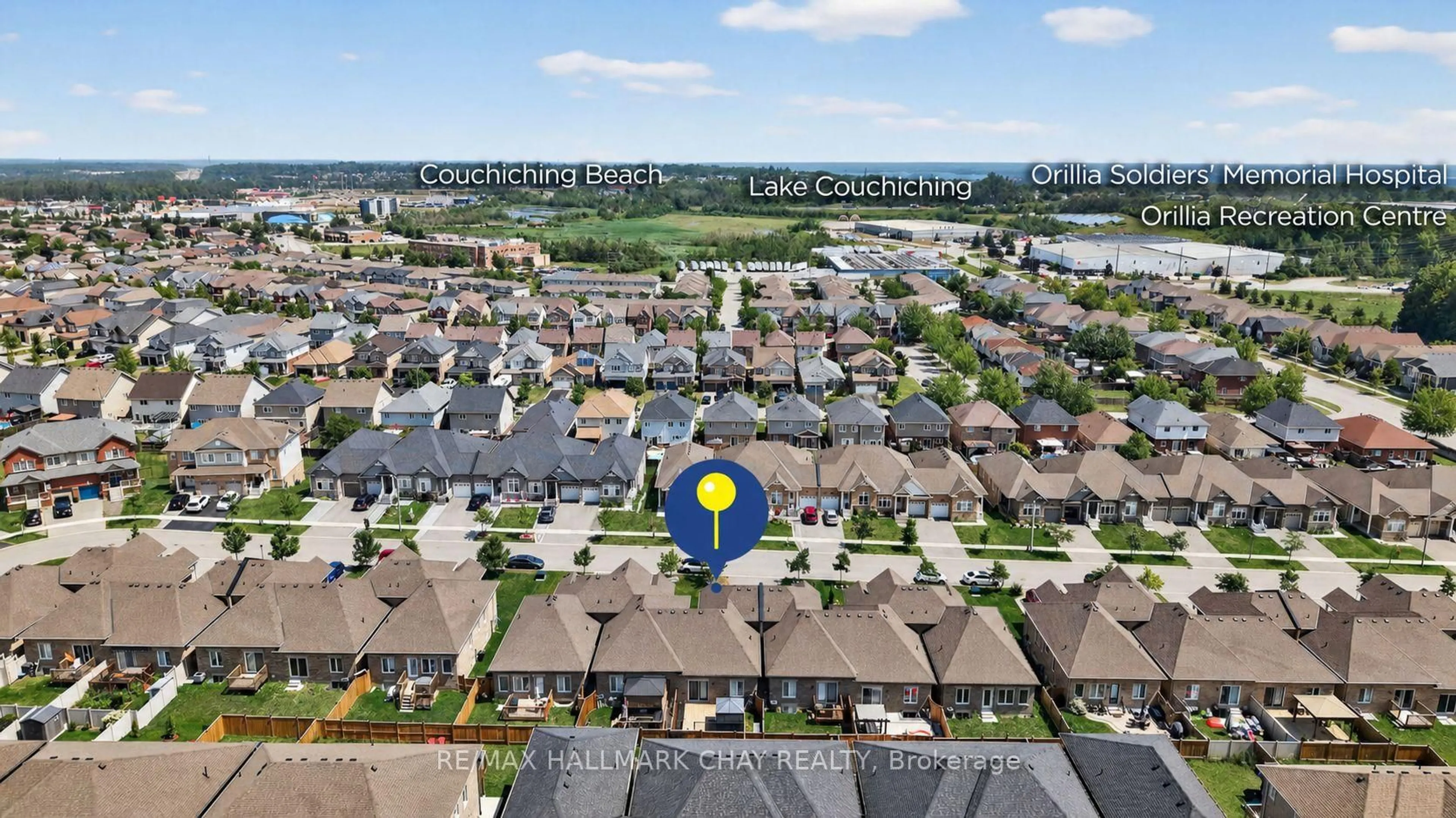 A pic from outside/outdoor area/front of a property/back of a property/a pic from drone, unknown for 118 Isabella Dr, Orillia Ontario L3V 8K7