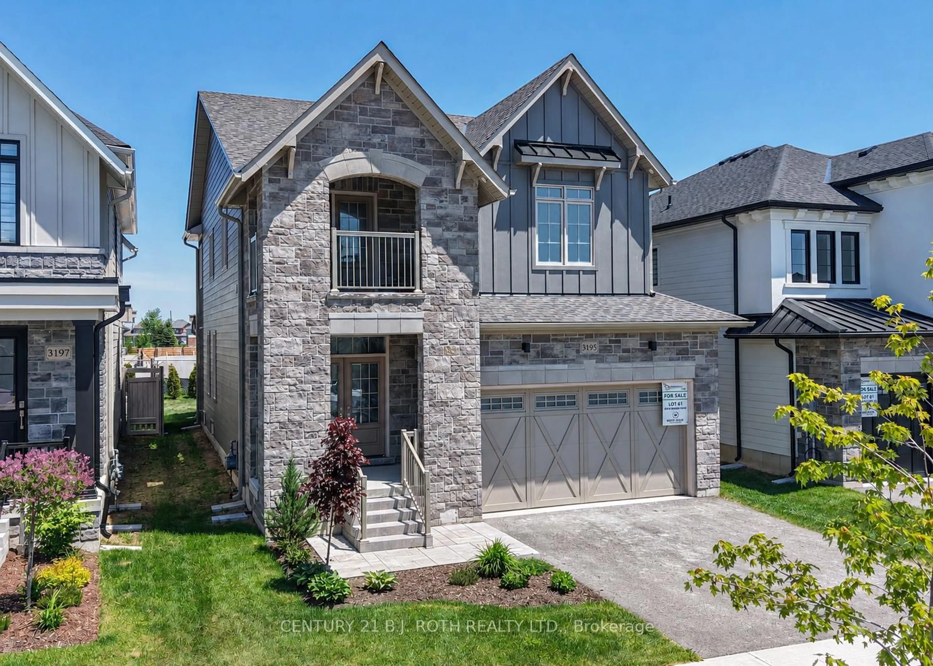 Home with brick exterior material, street for 3195 Orion Blvd, Orillia Ontario L3V 8M6