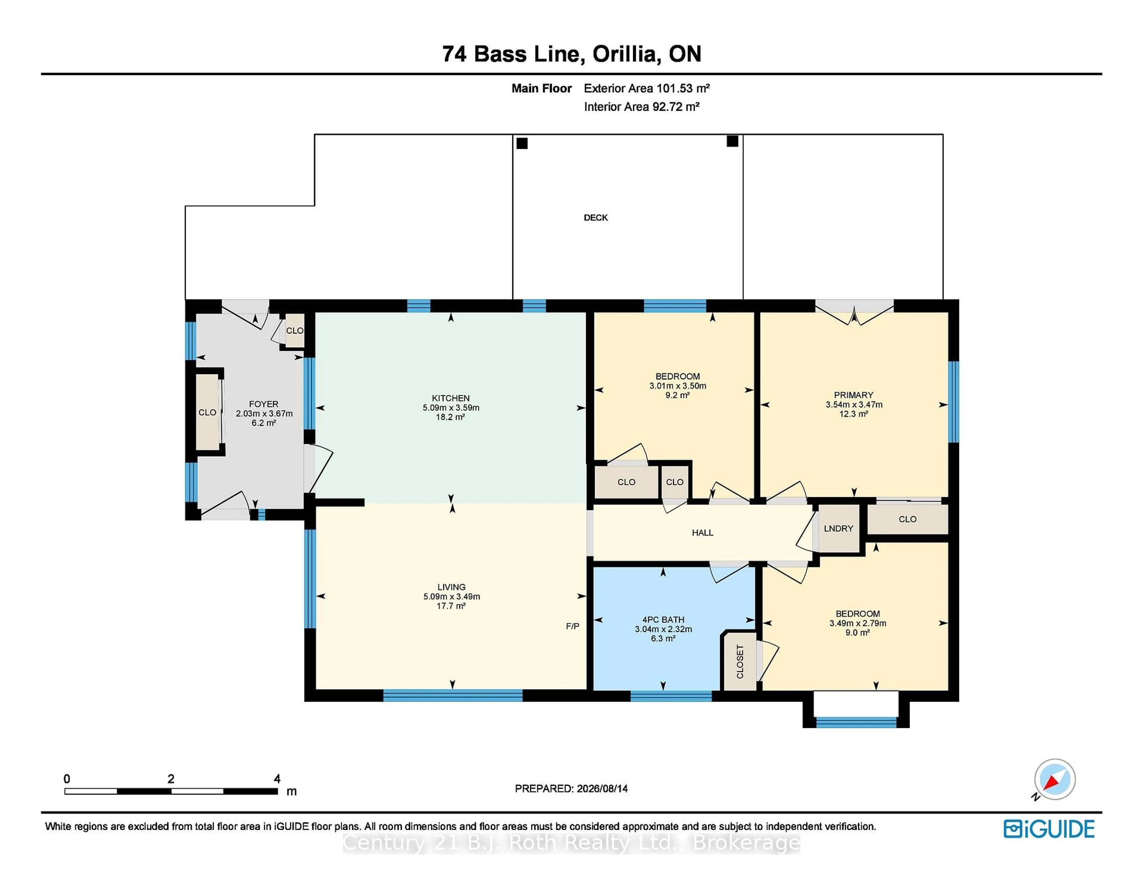 Floor plan for 74 Bass Line, Oro-Medonte Ontario L3V 0J9
