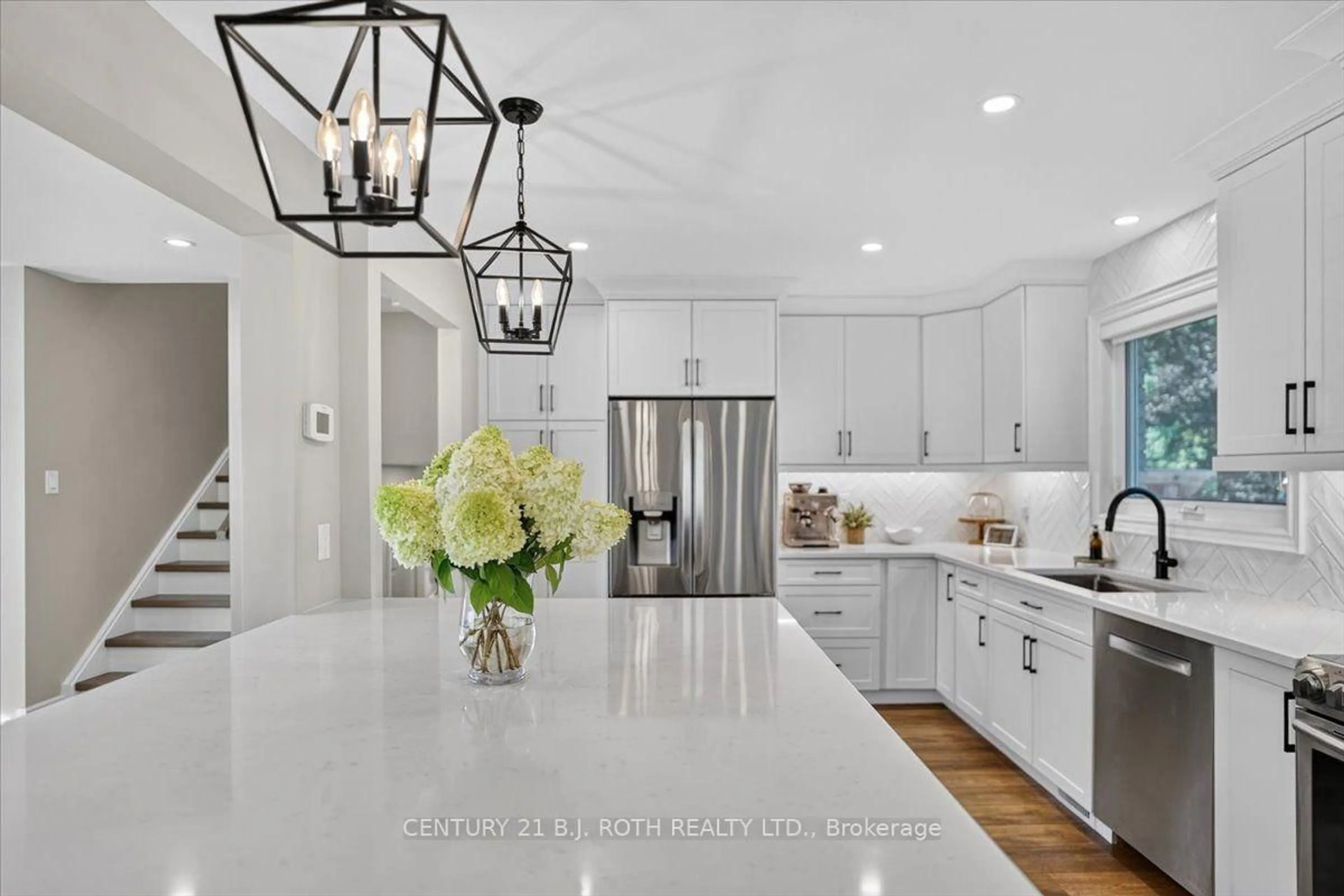 Contemporary kitchen, ceramic/tile floor for 13 Clover Ave, Barrie Ontario L4N 3M7