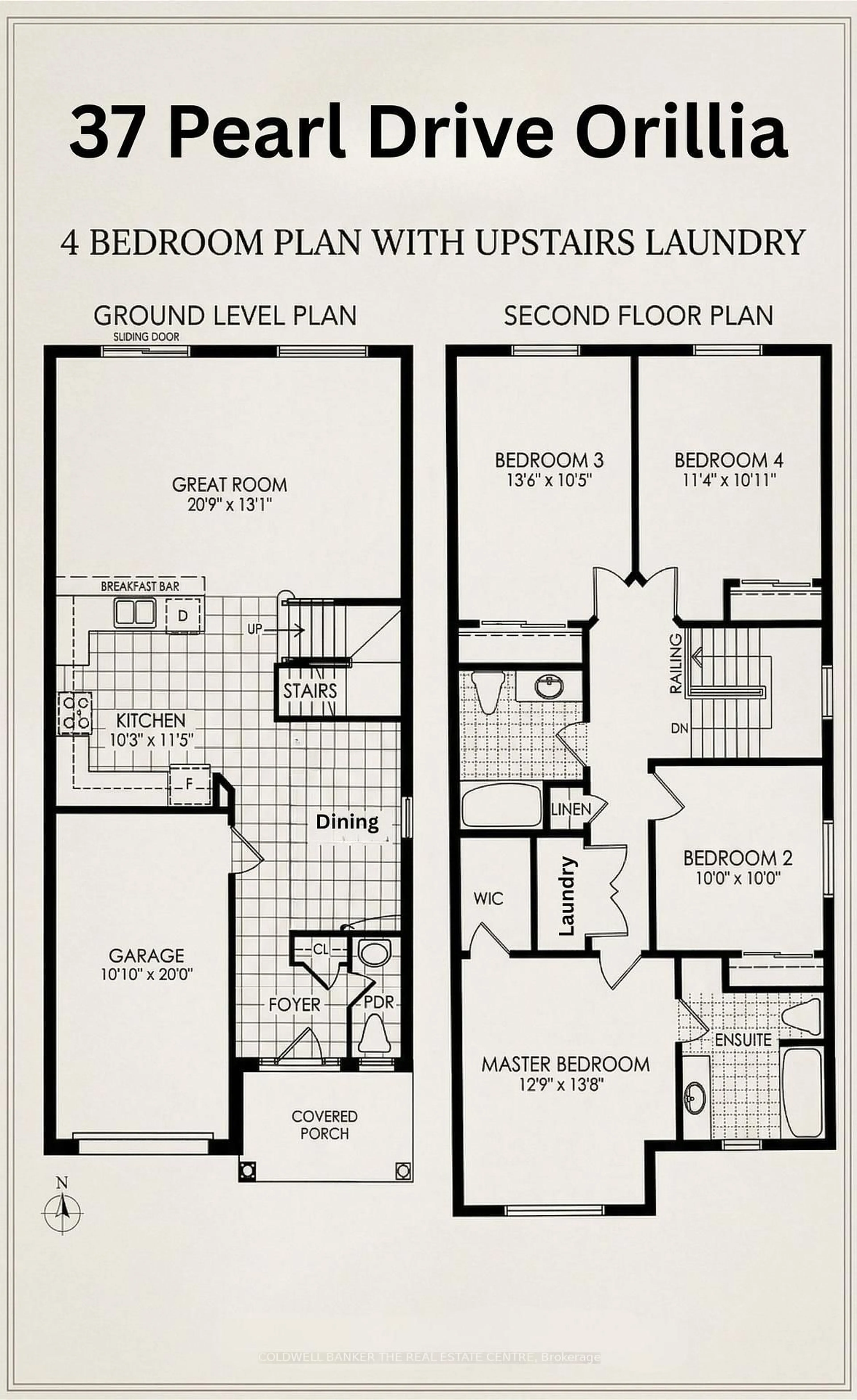 Floor plan for 37 Pearl Dr, Orillia Ontario L3V 0A5