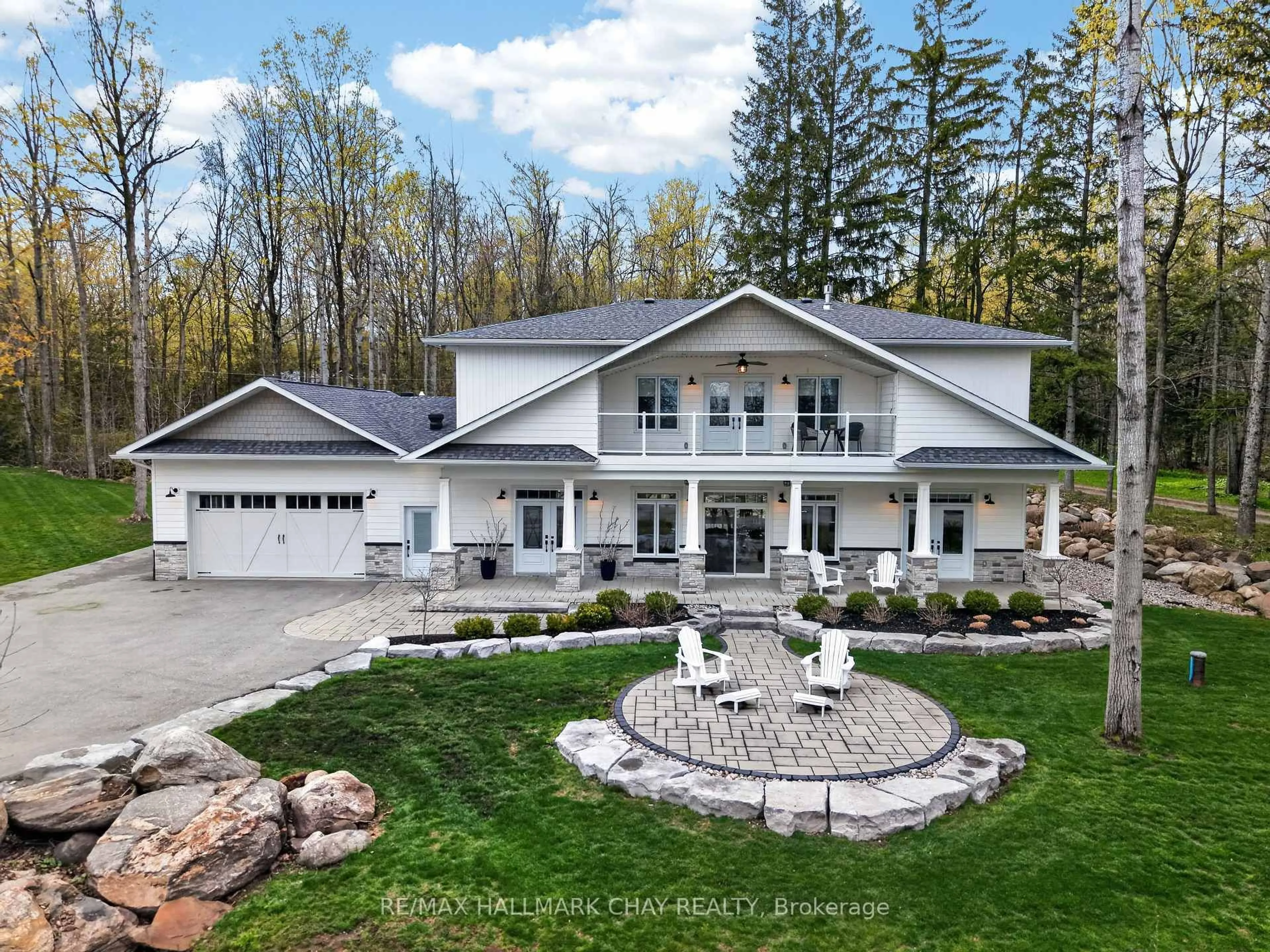 A pic from outside/outdoor area/front of a property/back of a property/a pic from drone, unknown for 6 Forrester Rd, Oro-Medonte Ontario L0L 2L0