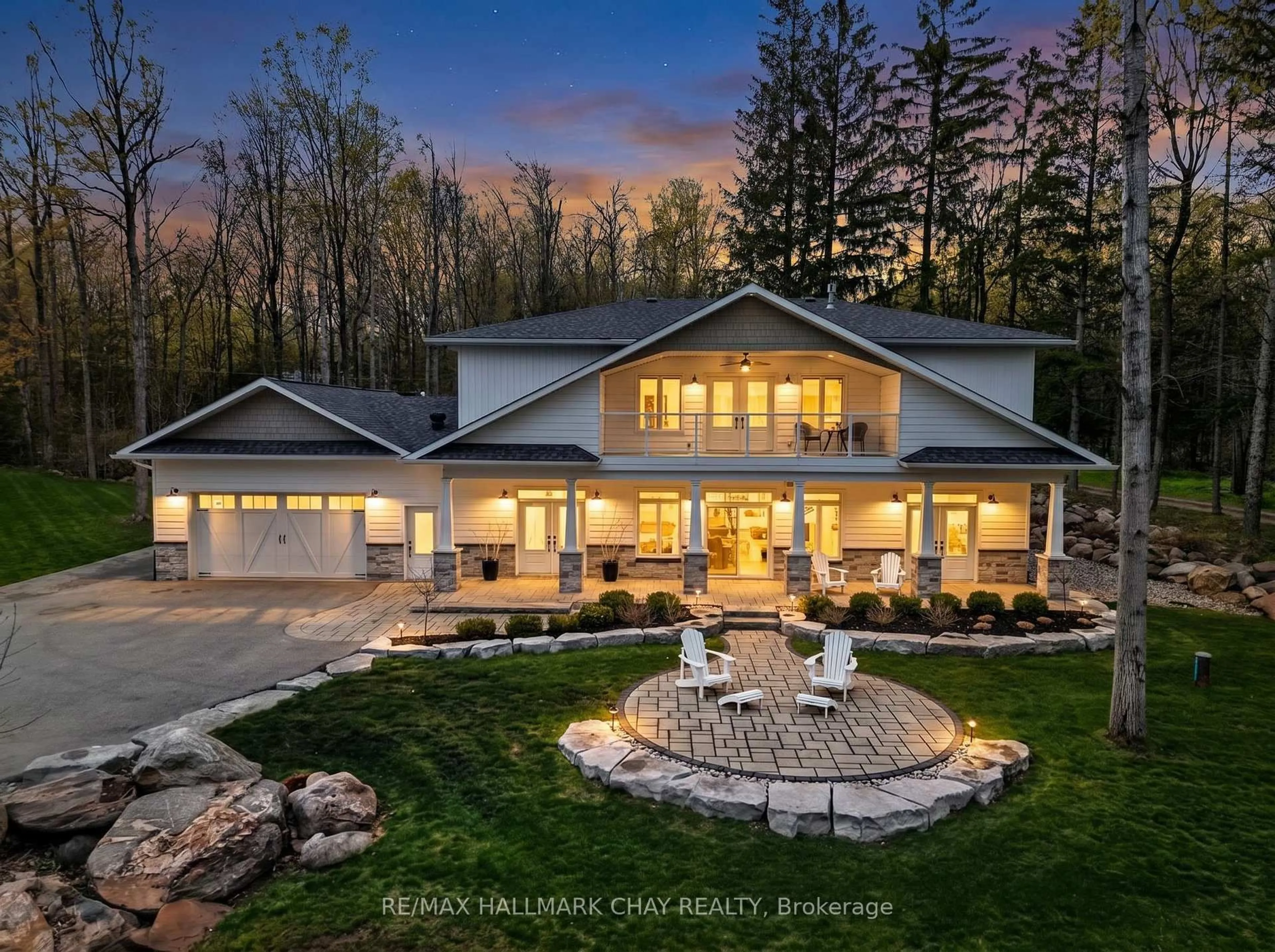 A pic from outside/outdoor area/front of a property/back of a property/a pic from drone, water/lake/river/ocean view for 6 Forrester Rd, Oro-Medonte Ontario L0L 2L0
