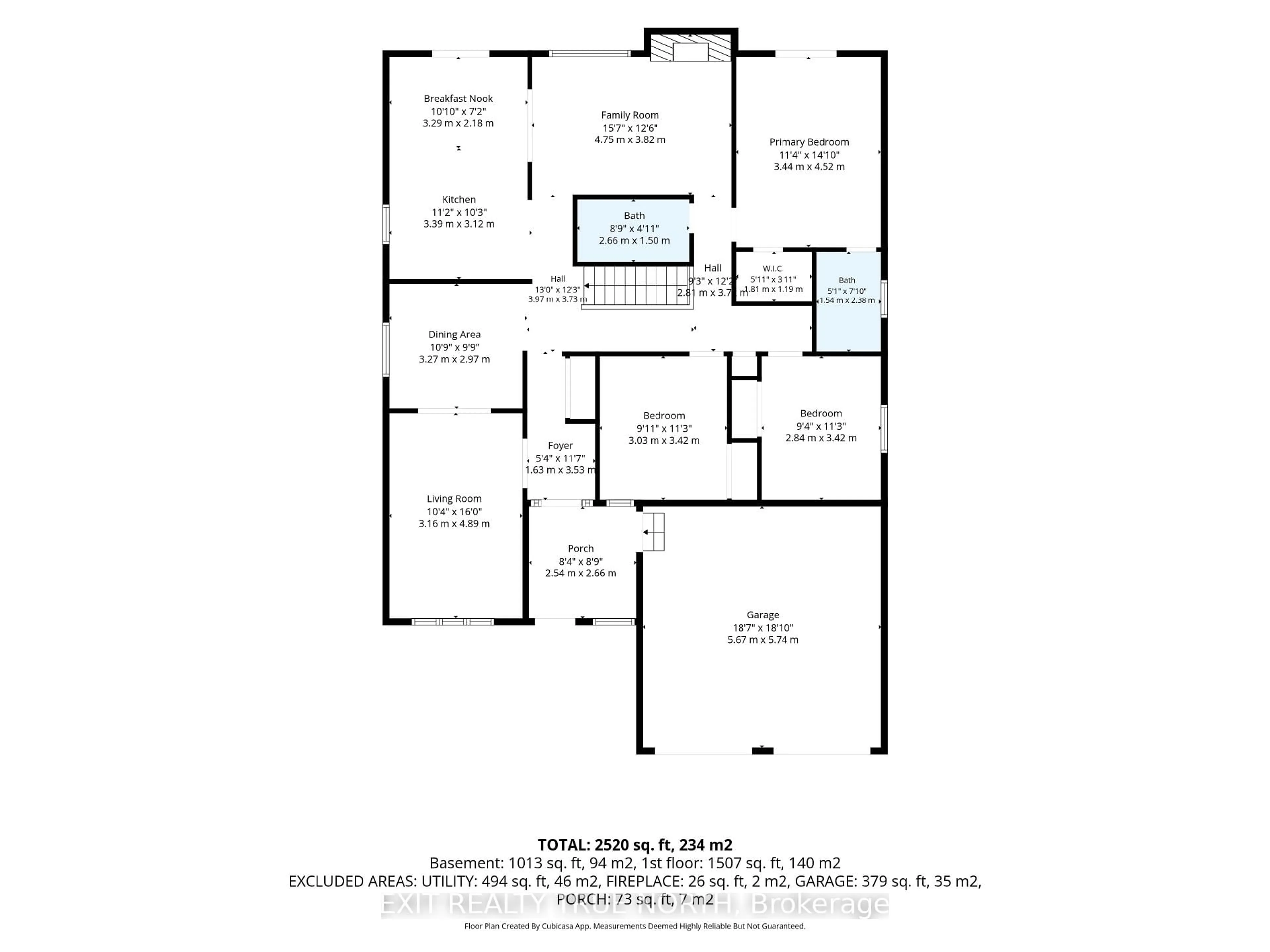Floor plan for 426 Sunnidale Rd, Barrie Ontario L4N 7A8