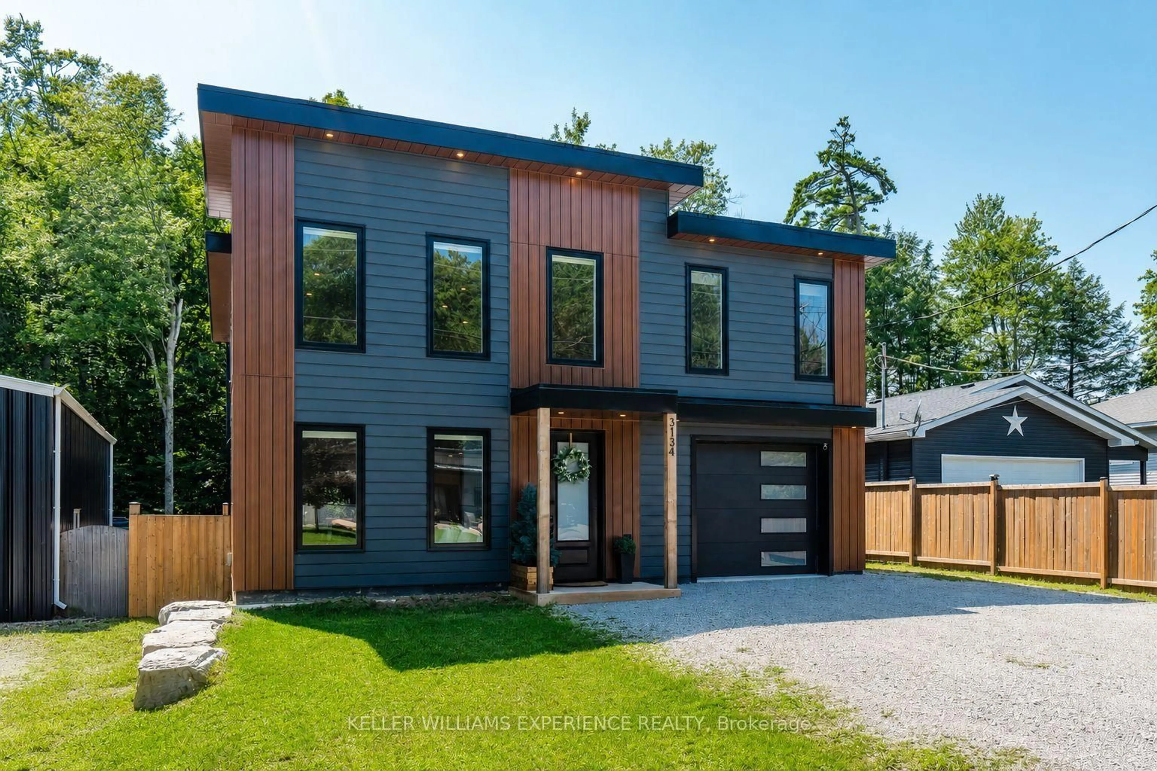 Home with brick exterior material, street for 3134 Goldstein Rd, Severn Ontario L0K 2B0
