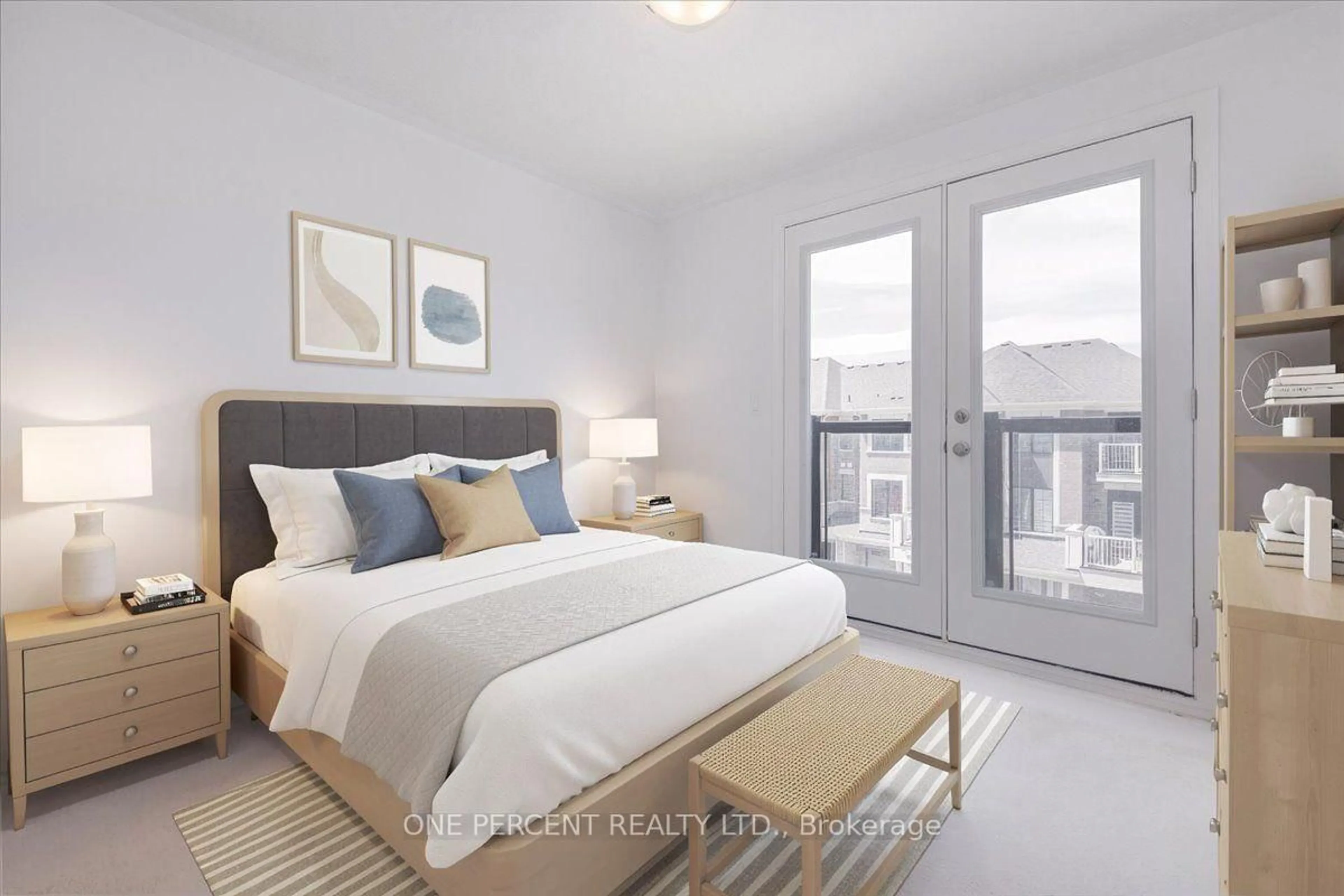 Bedroom with bed, unknown for 16 Pearen Lane, Barrie Ontario L9J 0Z7