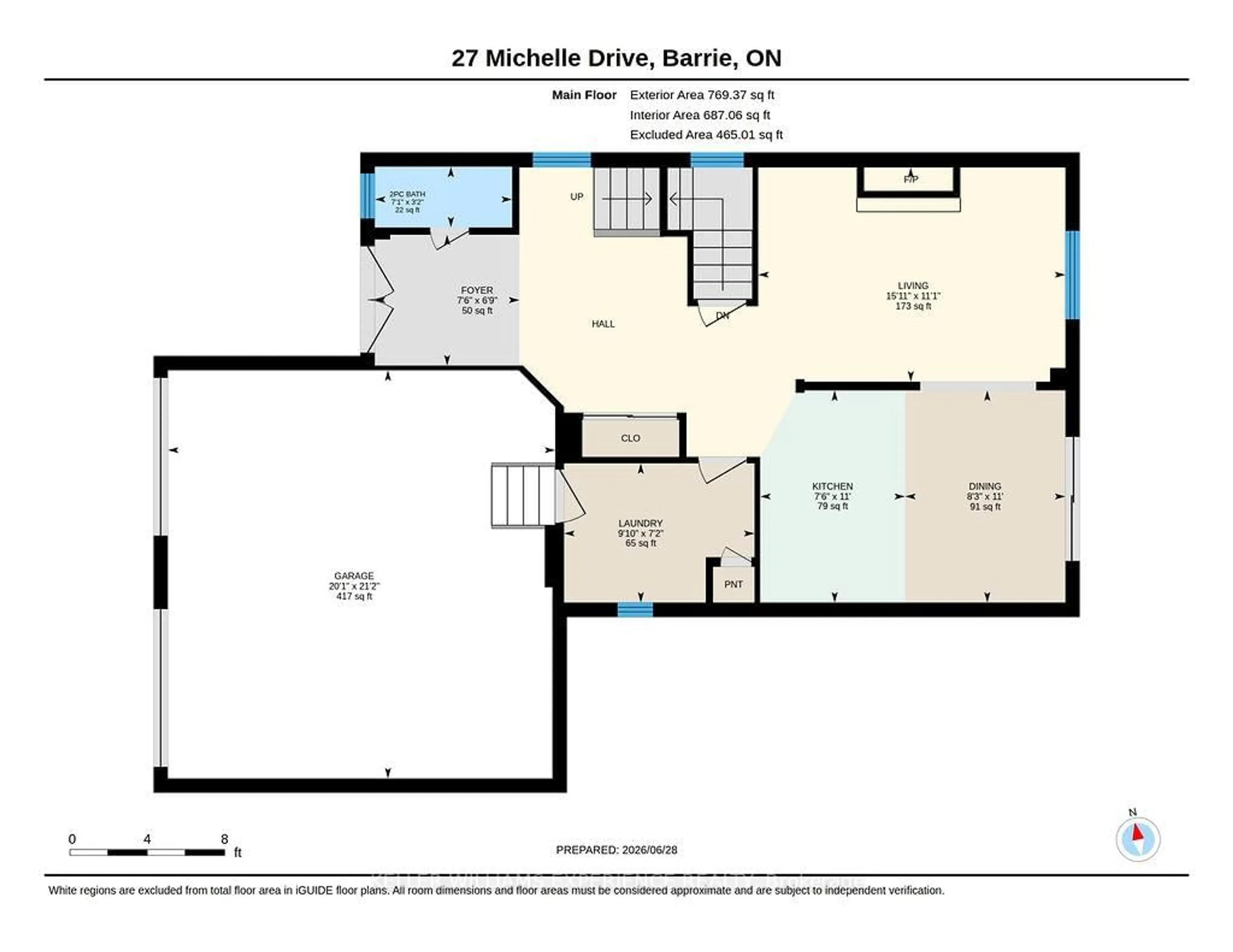 Floor plan for 27 Michelle Dr, Barrie Ontario L4N 5Y4