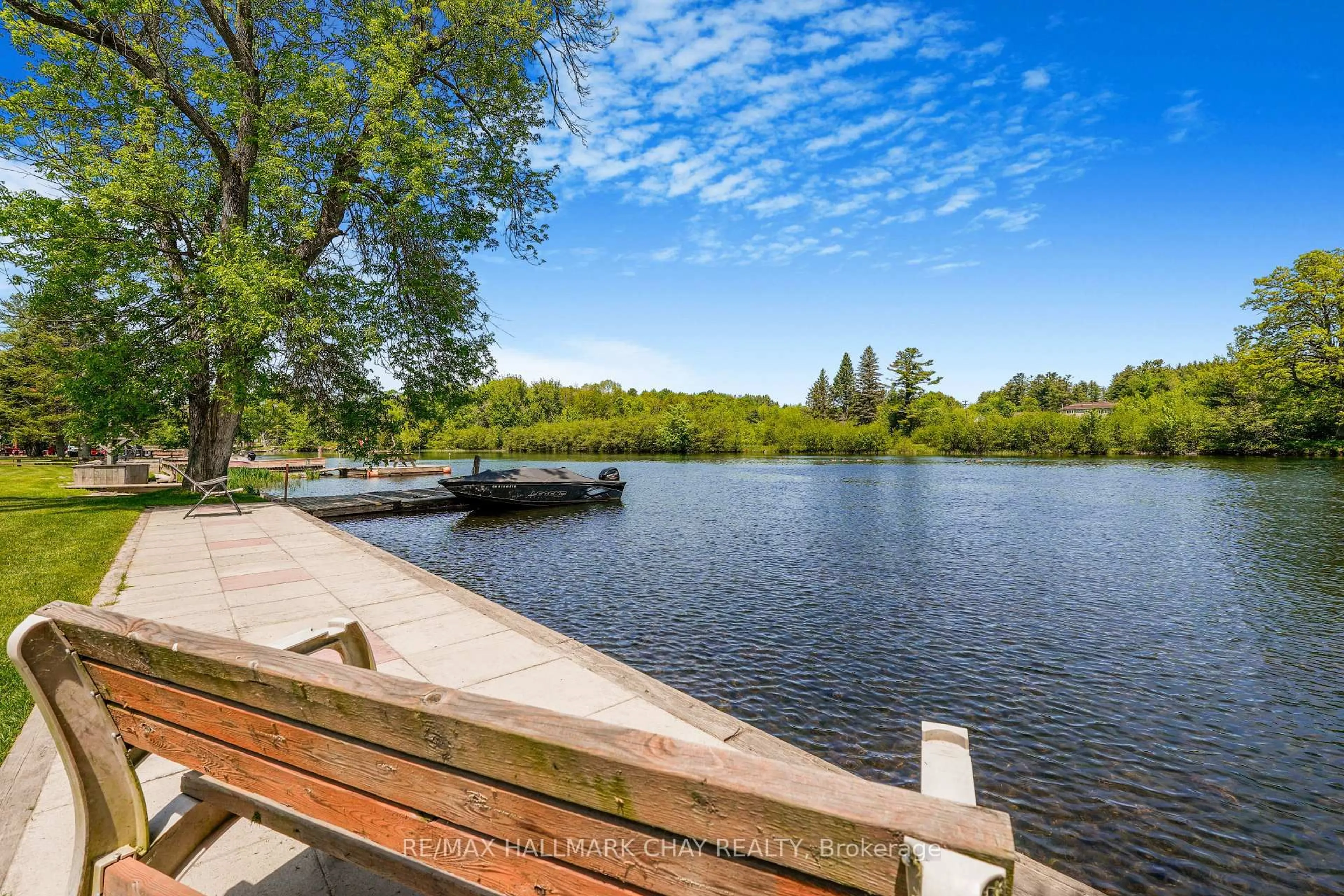 Patio, water/lake/river/ocean view for 4108 Canal Rd, Severn Ontario L0K 2B0