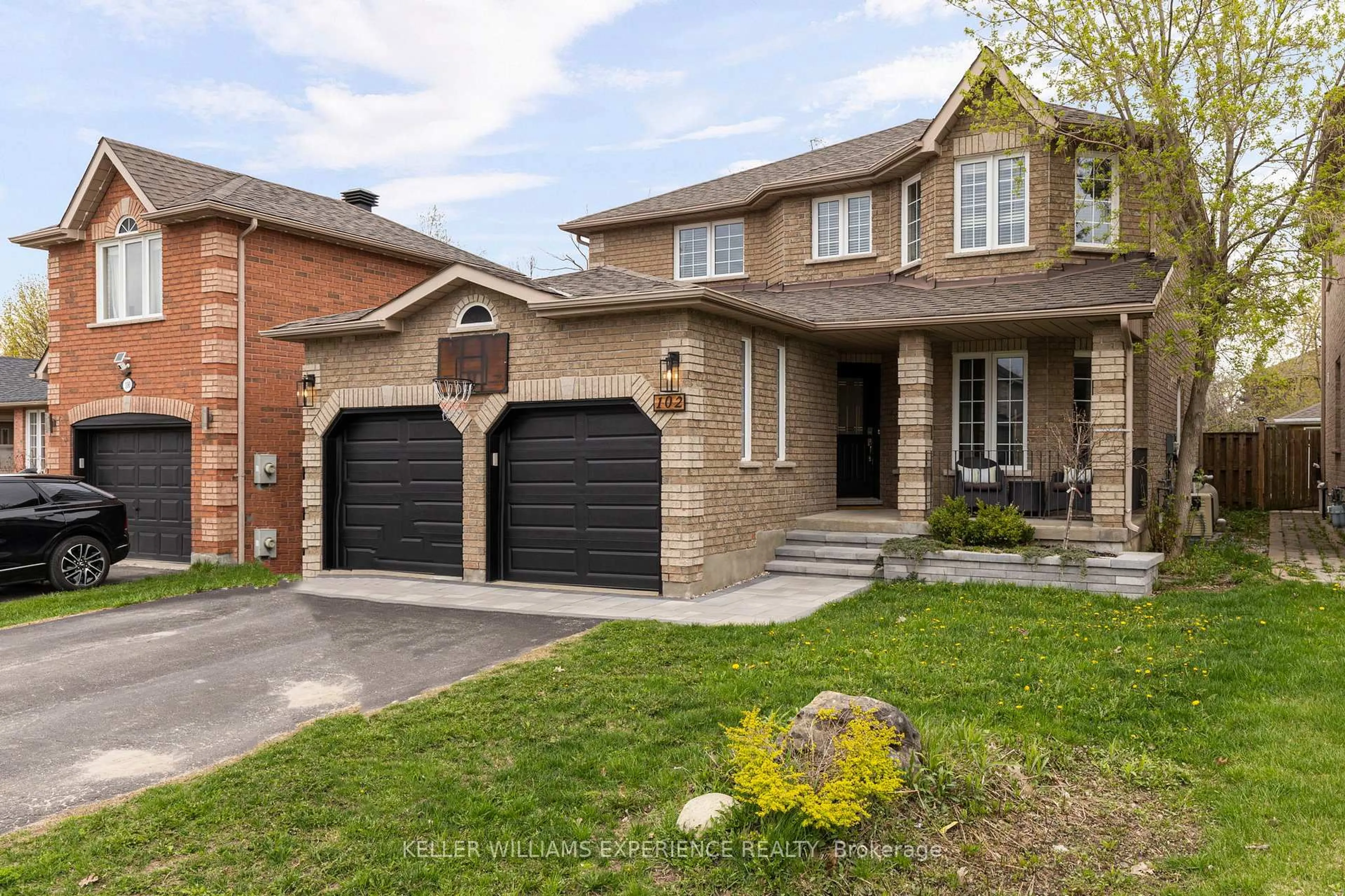 Home with brick exterior material, street for 102 Country Lane, Barrie Ontario L4N 0N3