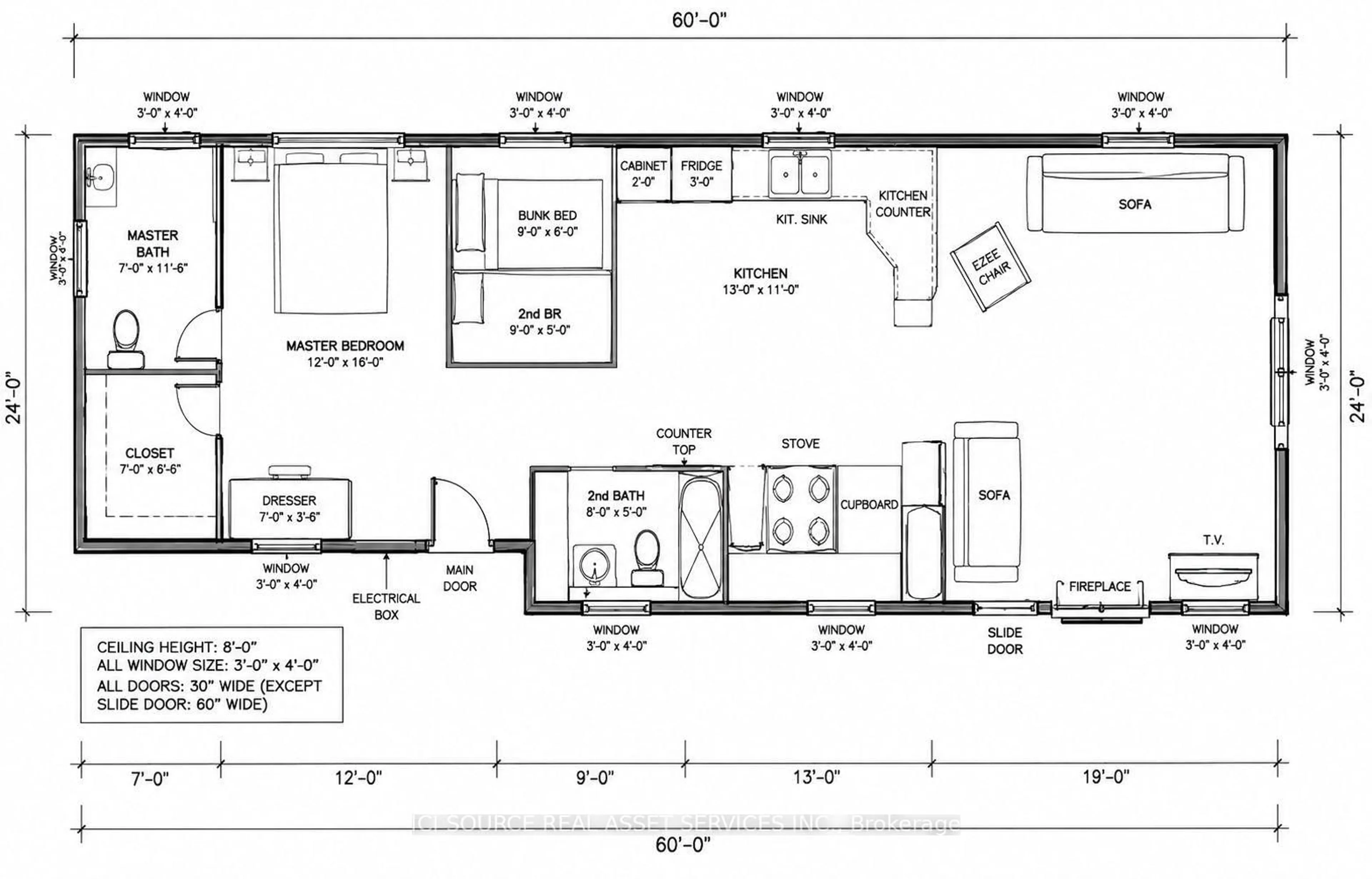 Floor plan for 15 Chippewa Tr #WCL-CT015, Wasaga Beach Ontario L9Z 1X7