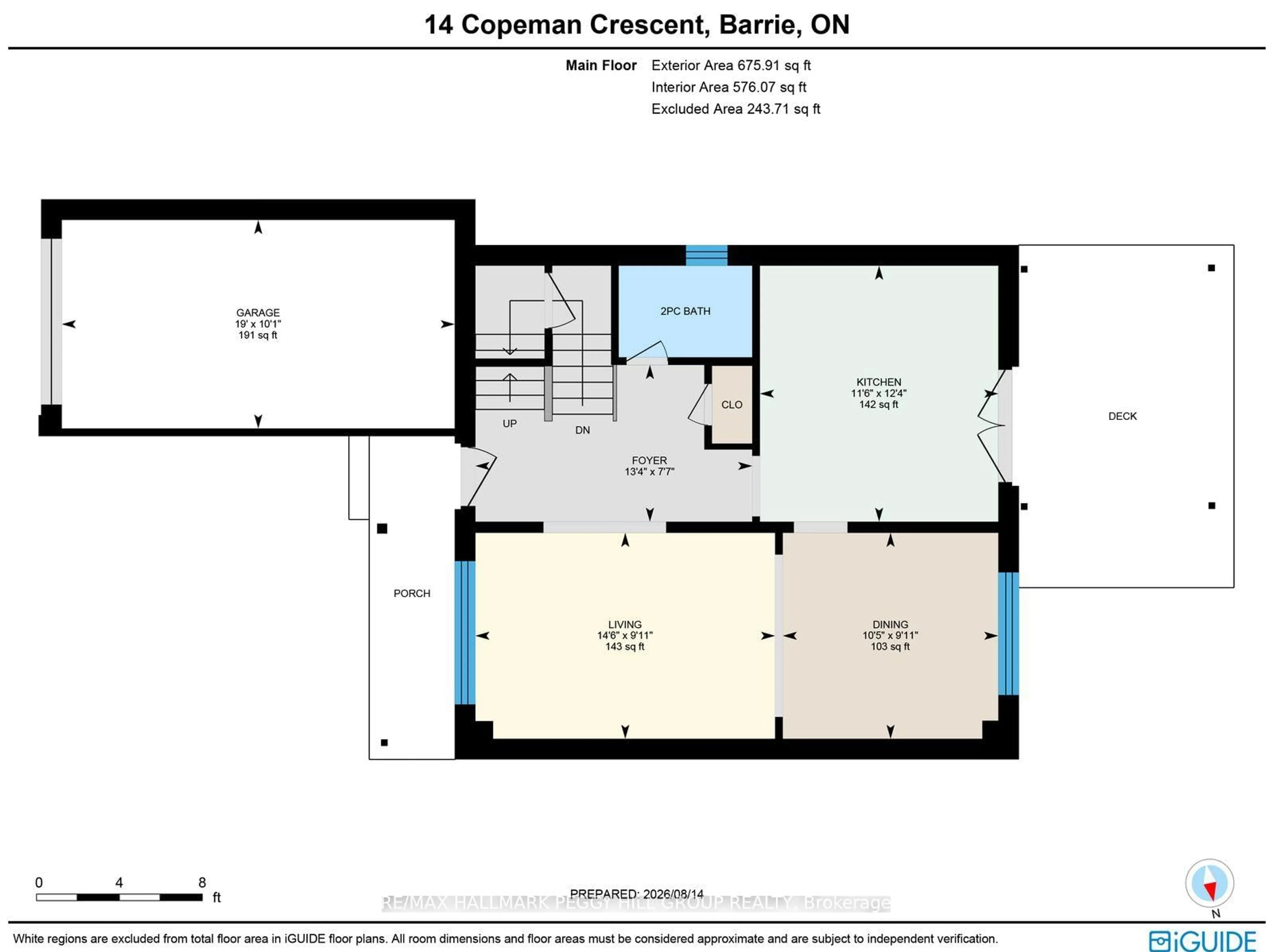 Floor plan for 14 Copeman Cres, Barrie Ontario L4N 8B5