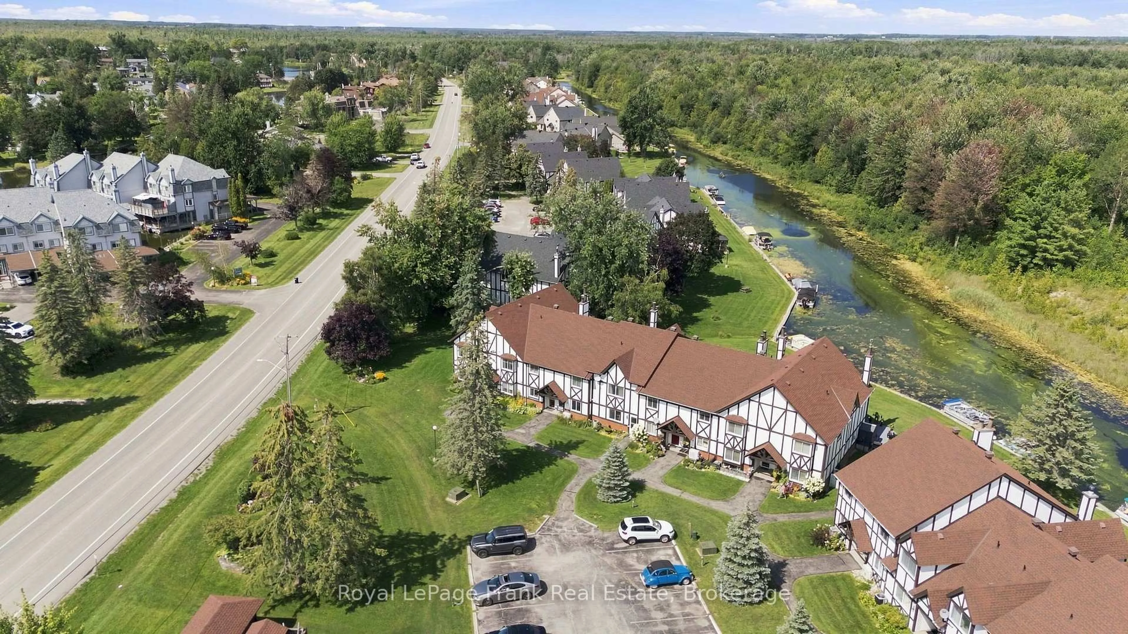A pic from outside/outdoor area/front of a property/back of a property/a pic from drone, water/lake/river/ocean view for 31 Laguna Pkwy #3, Ramara Ontario L0K 1B0