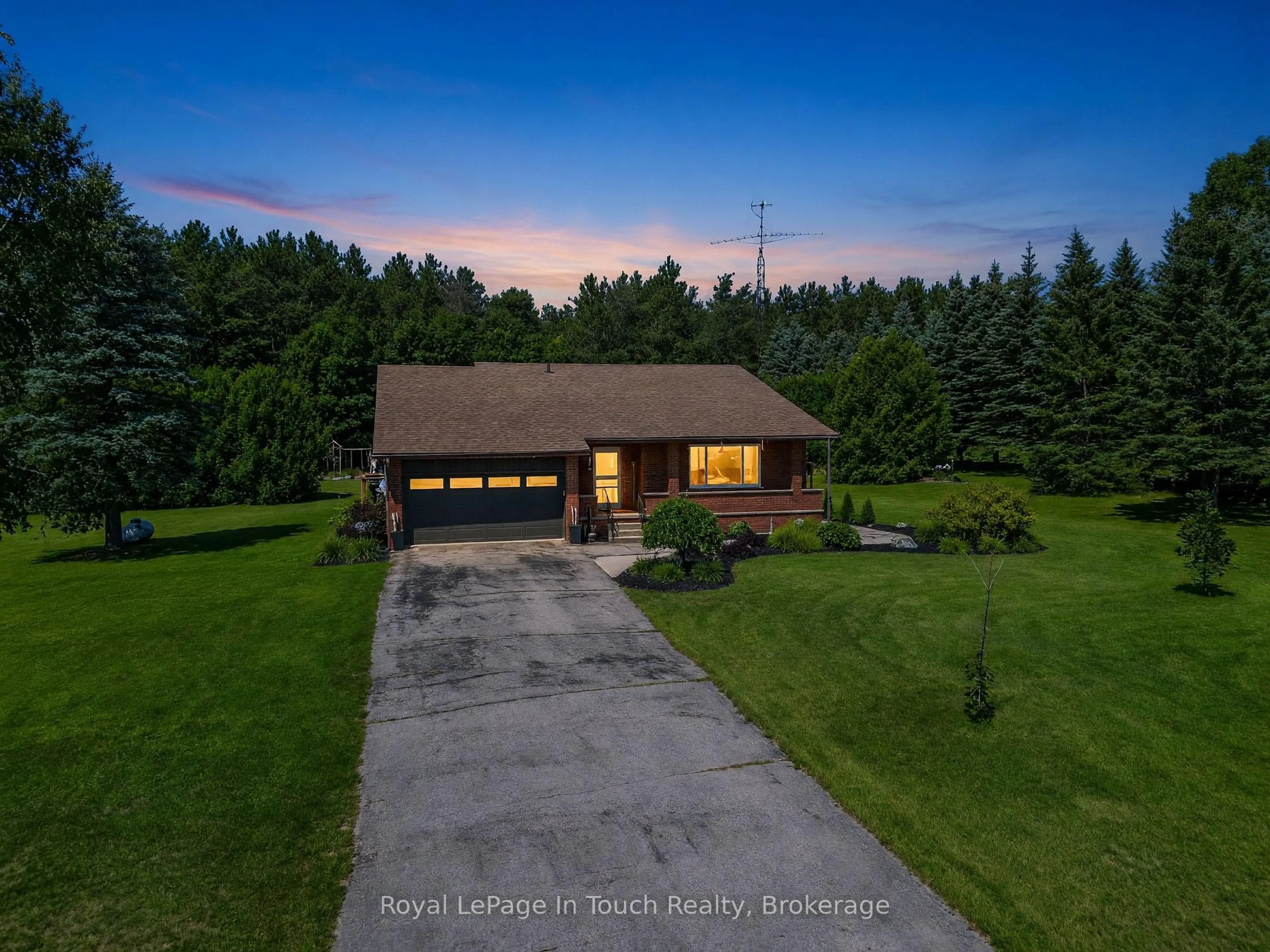 A pic from outside/outdoor area/front of a property/back of a property/a pic from drone, water/lake/river/ocean view for 80 12 Concession, Tiny Ontario L0L 2J0