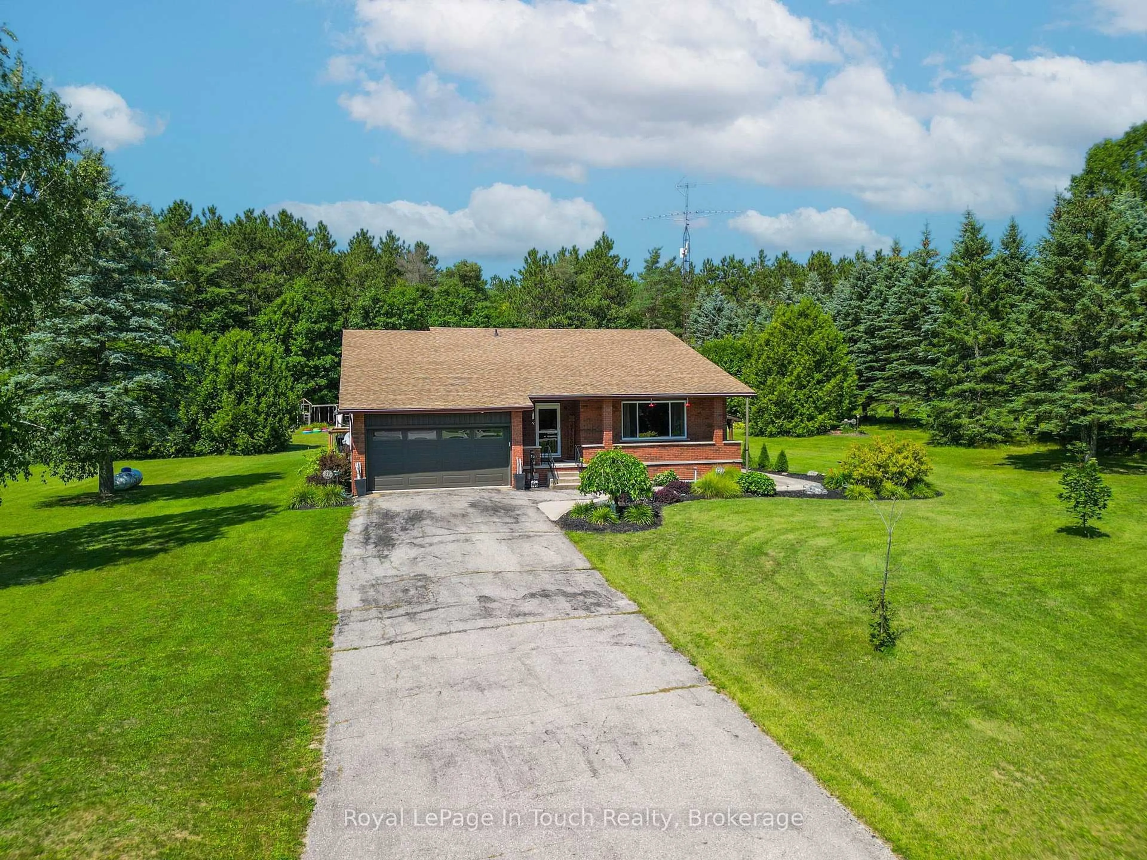 A pic from outside/outdoor area/front of a property/back of a property/a pic from drone, unknown for 80 12 Concession, Tiny Ontario L0L 2J0