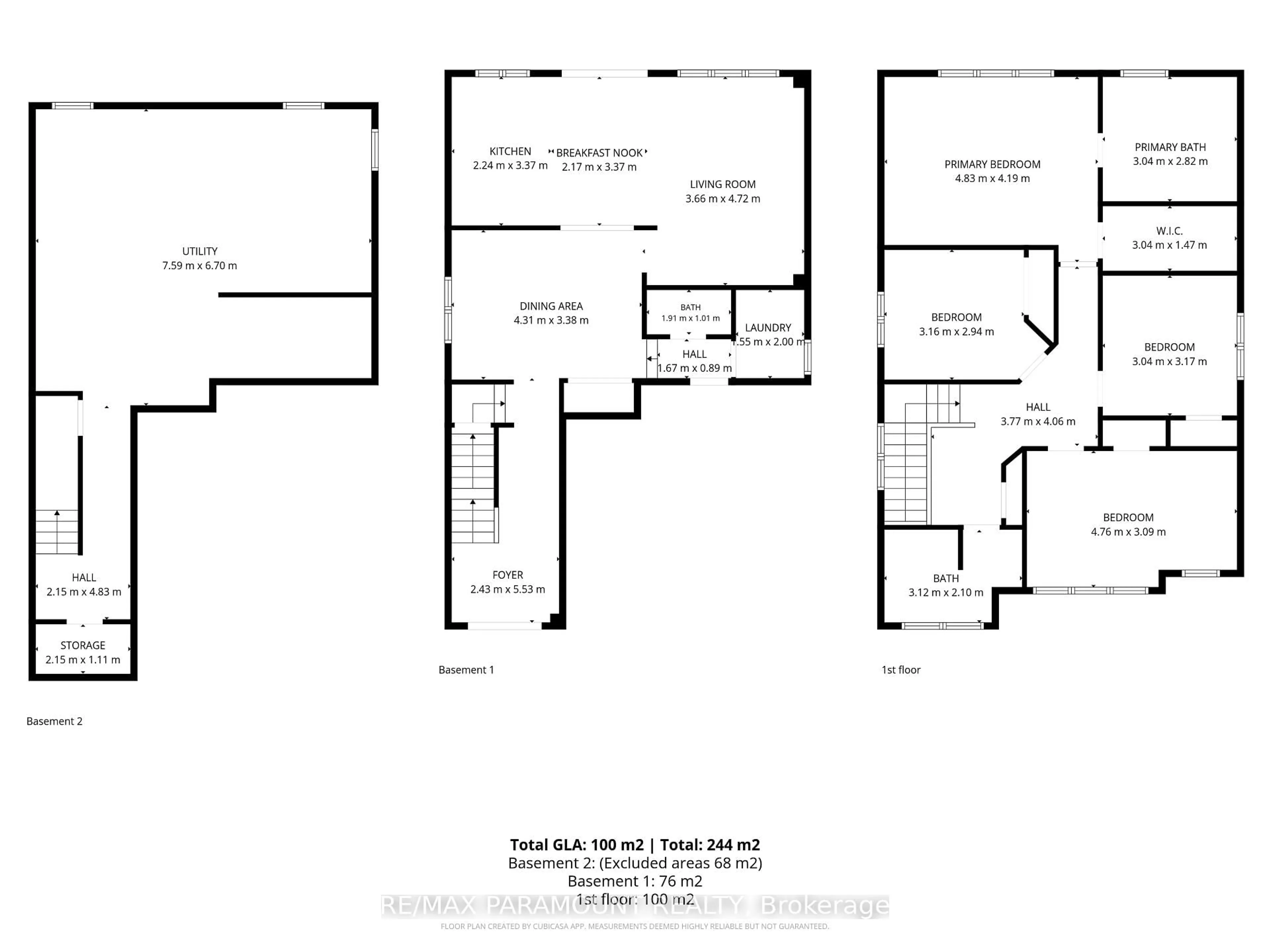 Floor plan for 61 Tracey Lane, Collingwood Ontario L9Y 3V2