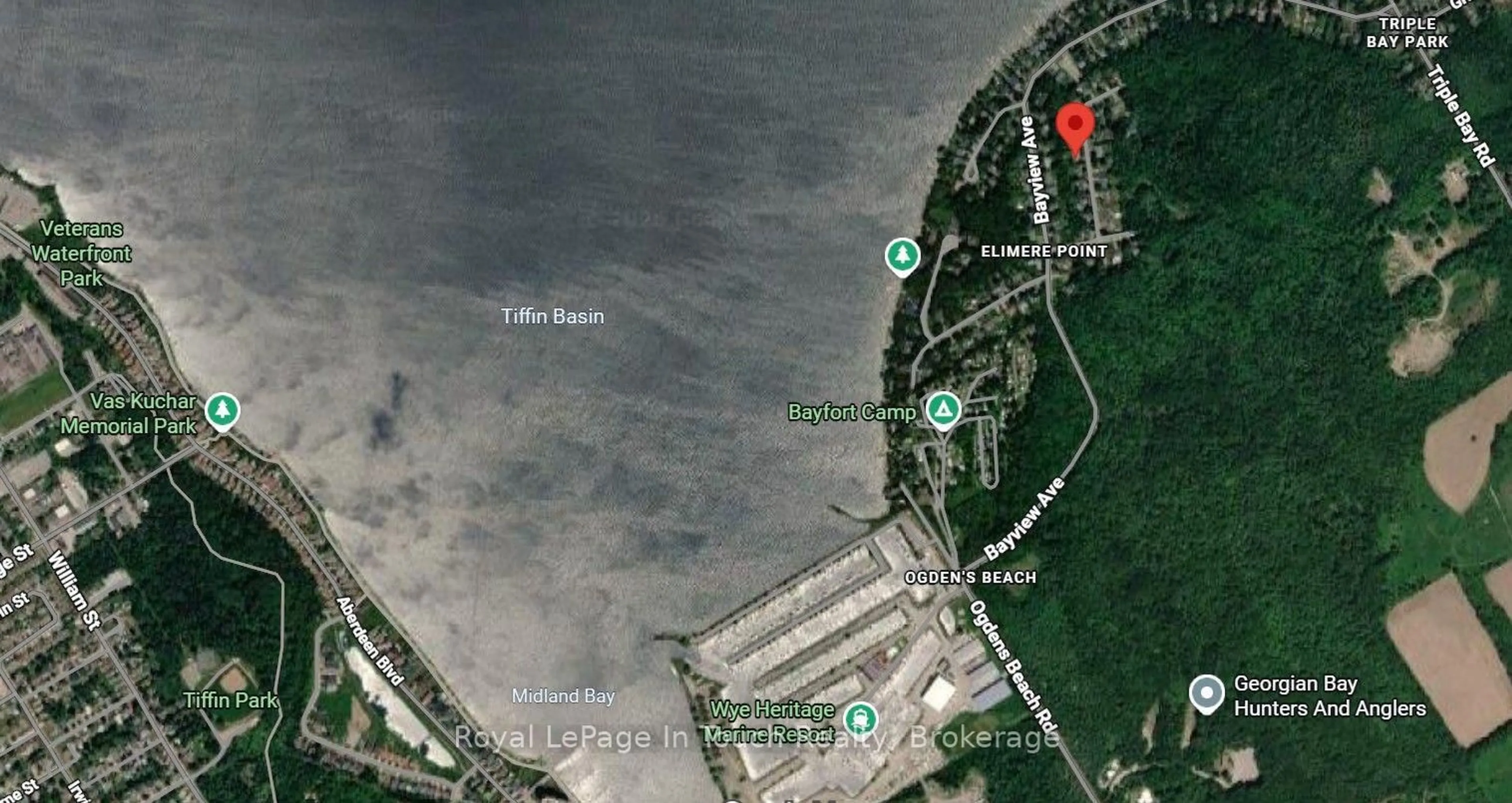 Picture of a map for 24 Glacier Tr, Tay Ontario L0K 1R0