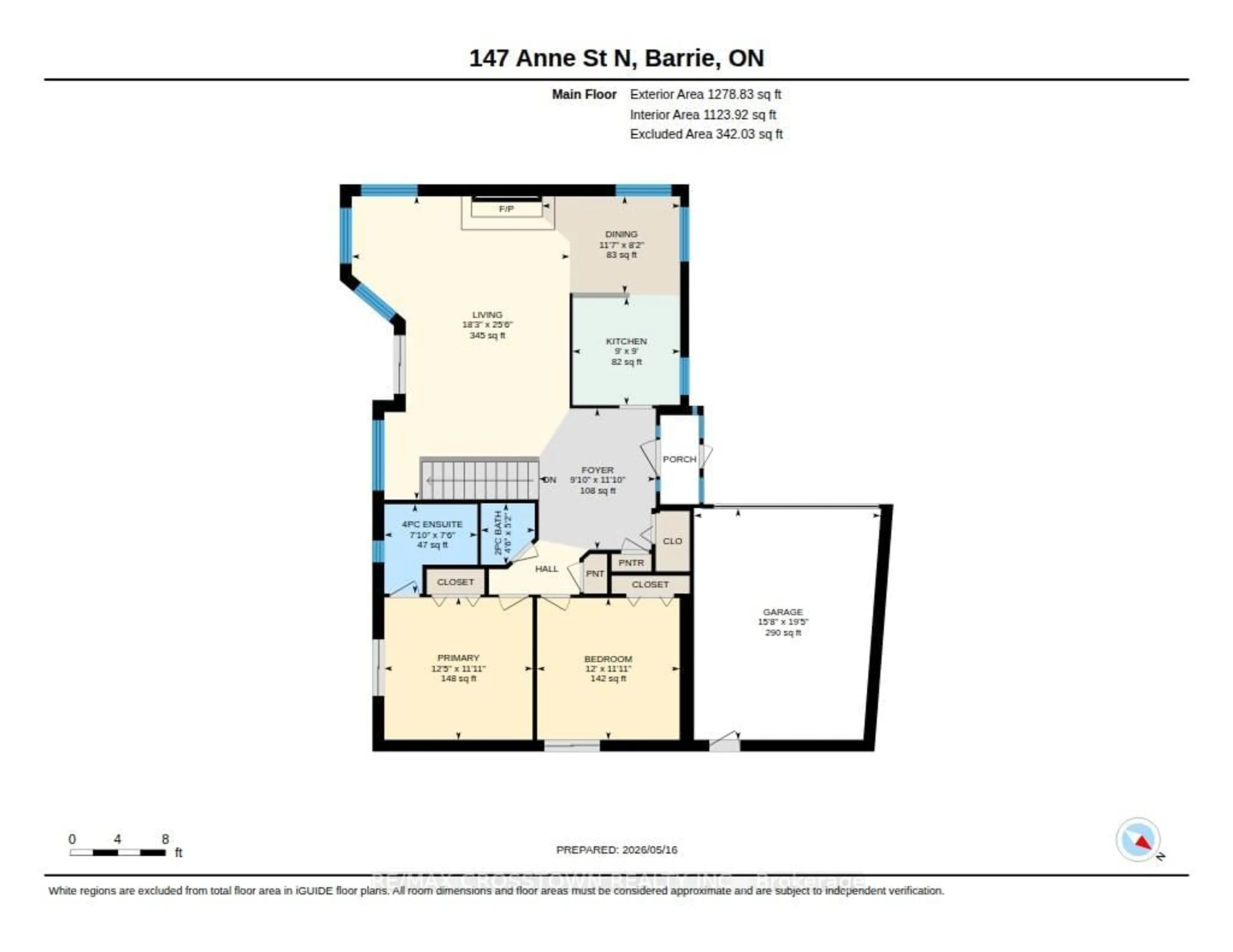 Floor plan for 147 Anne St, Barrie Ontario L4N 2B9