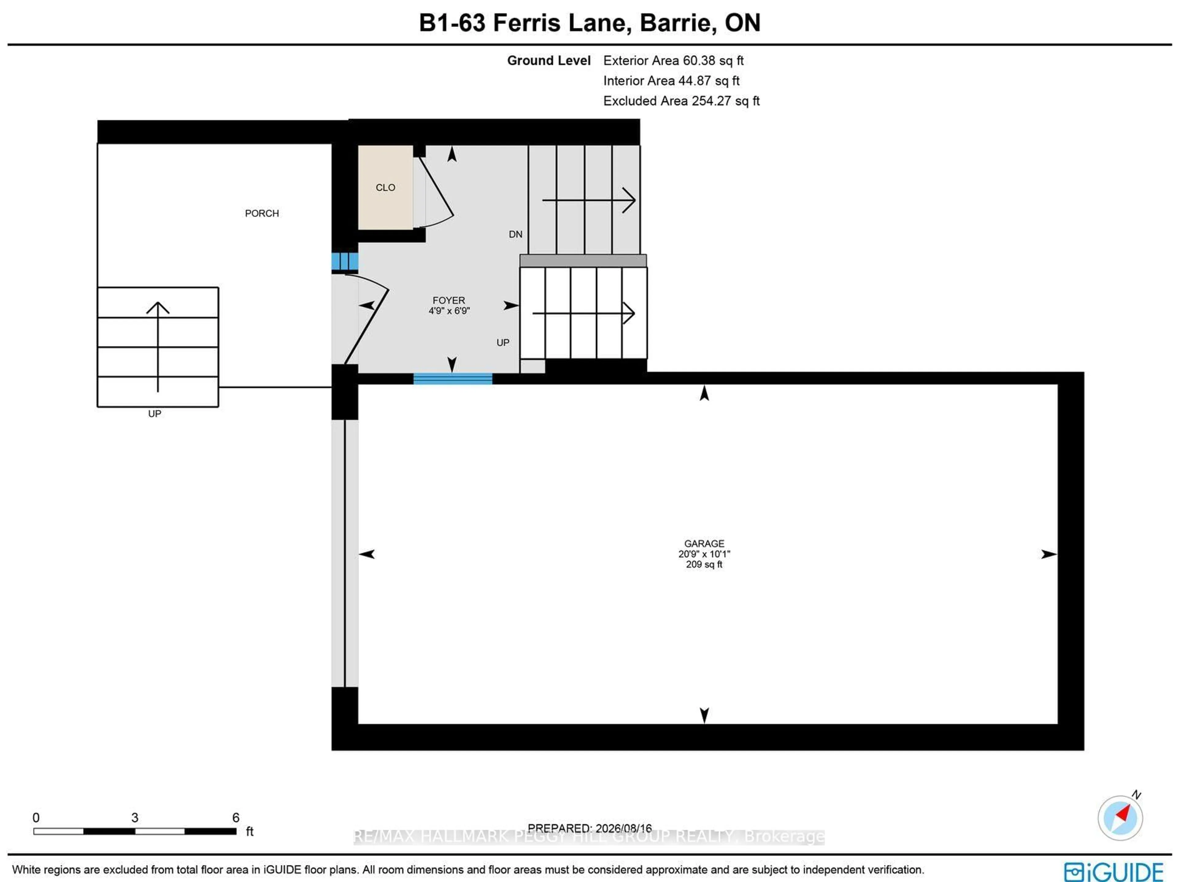 Floor plan for 63 Ferris Lane #B1, Barrie Ontario L4M 5C4