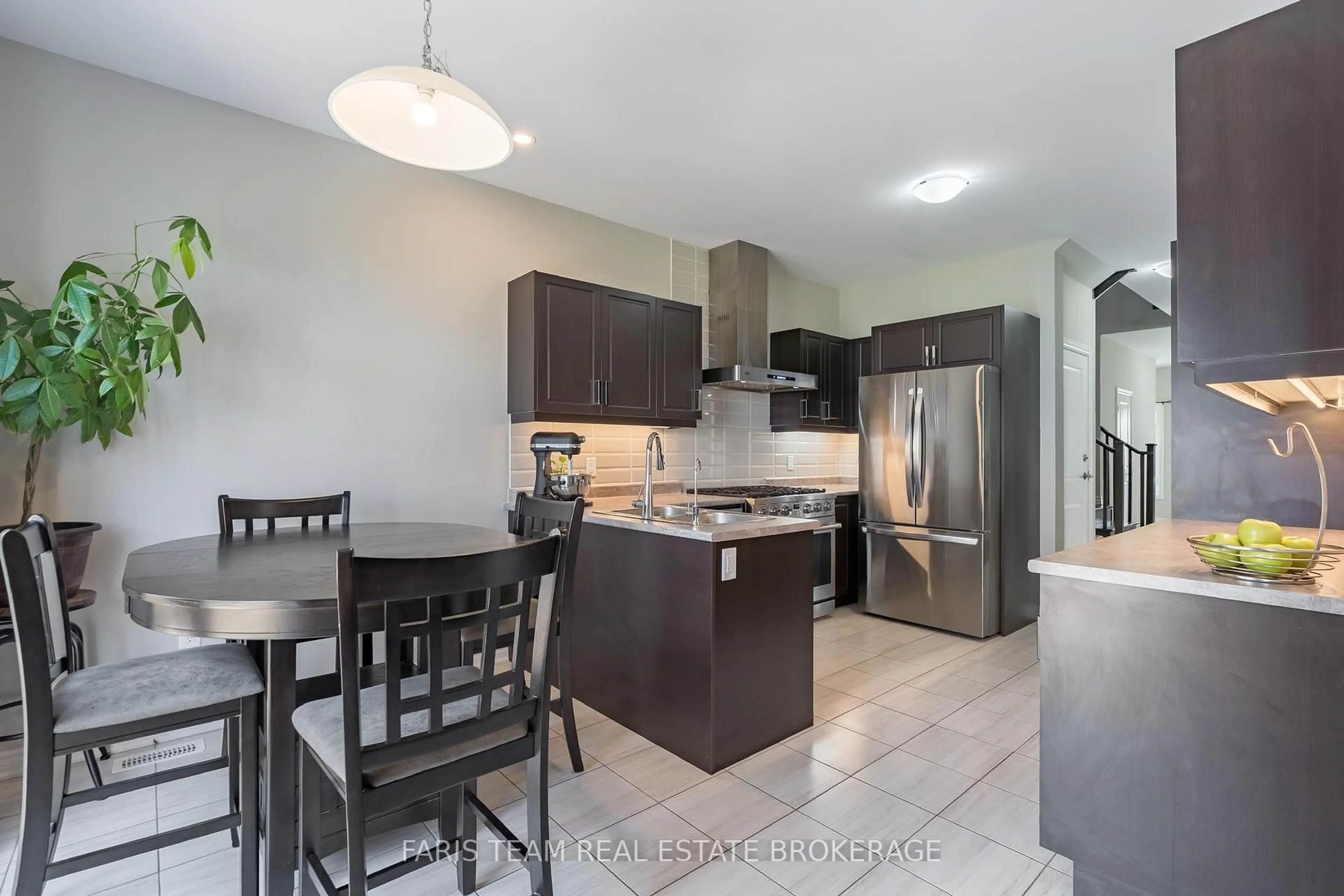 Open concept kitchen, ceramic/tile floor for 207 Cubitt St, Clearview Ontario L0M 1S0