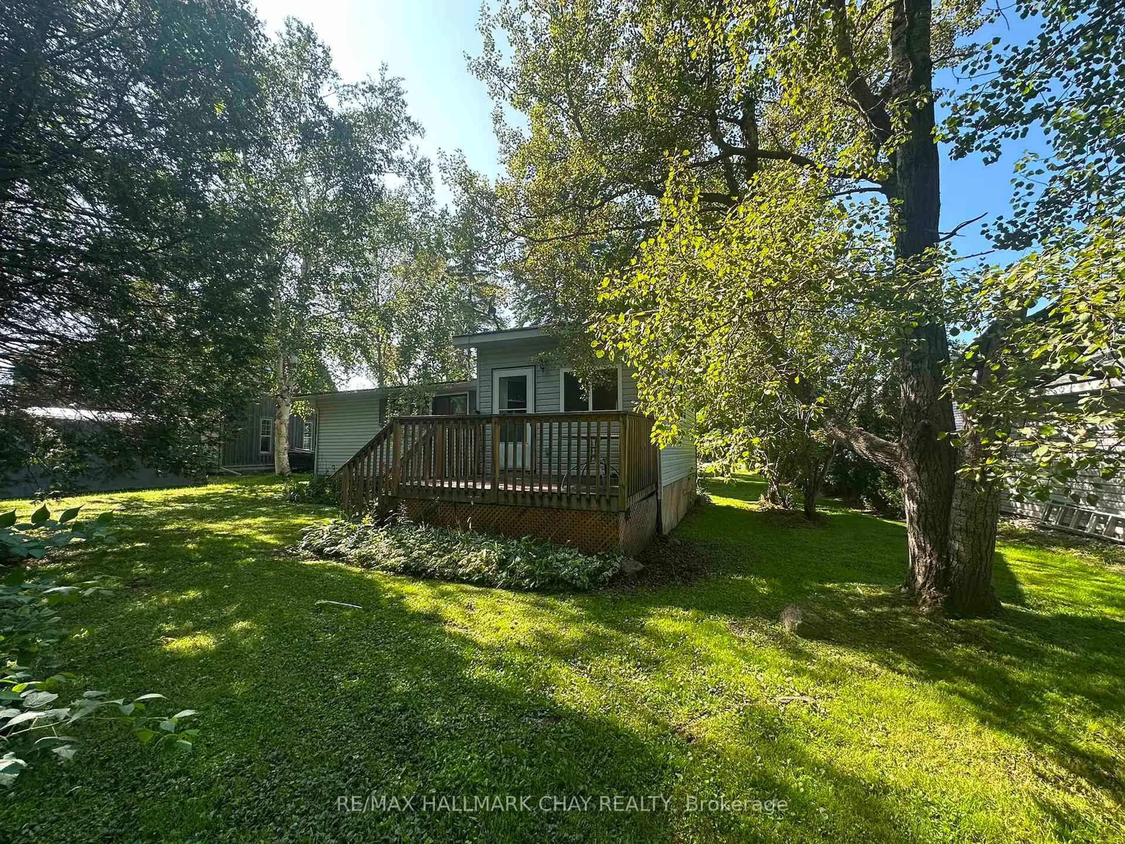 A pic from outside/outdoor area/front of a property/back of a property/a pic from drone, forest/trees view for 153 Lumber Rd, Tay Ontario L0K 2A0