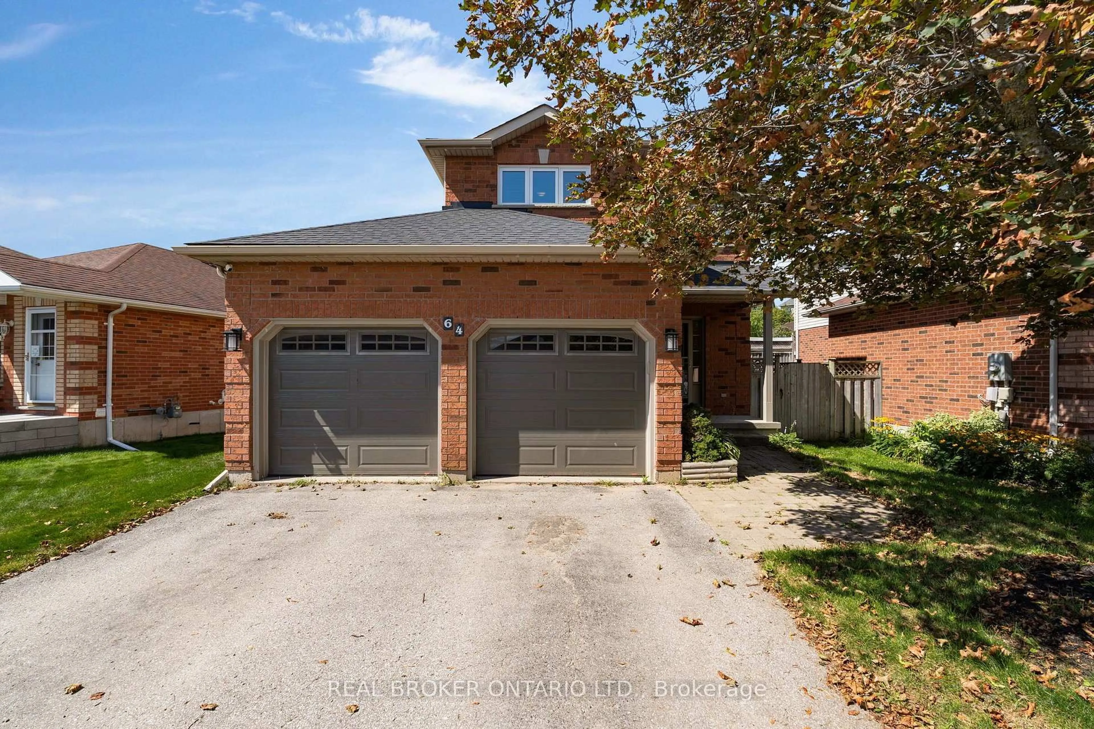 Home with brick exterior material, street for 64 Vanessa Dr, Orillia Ontario L3V 7X1