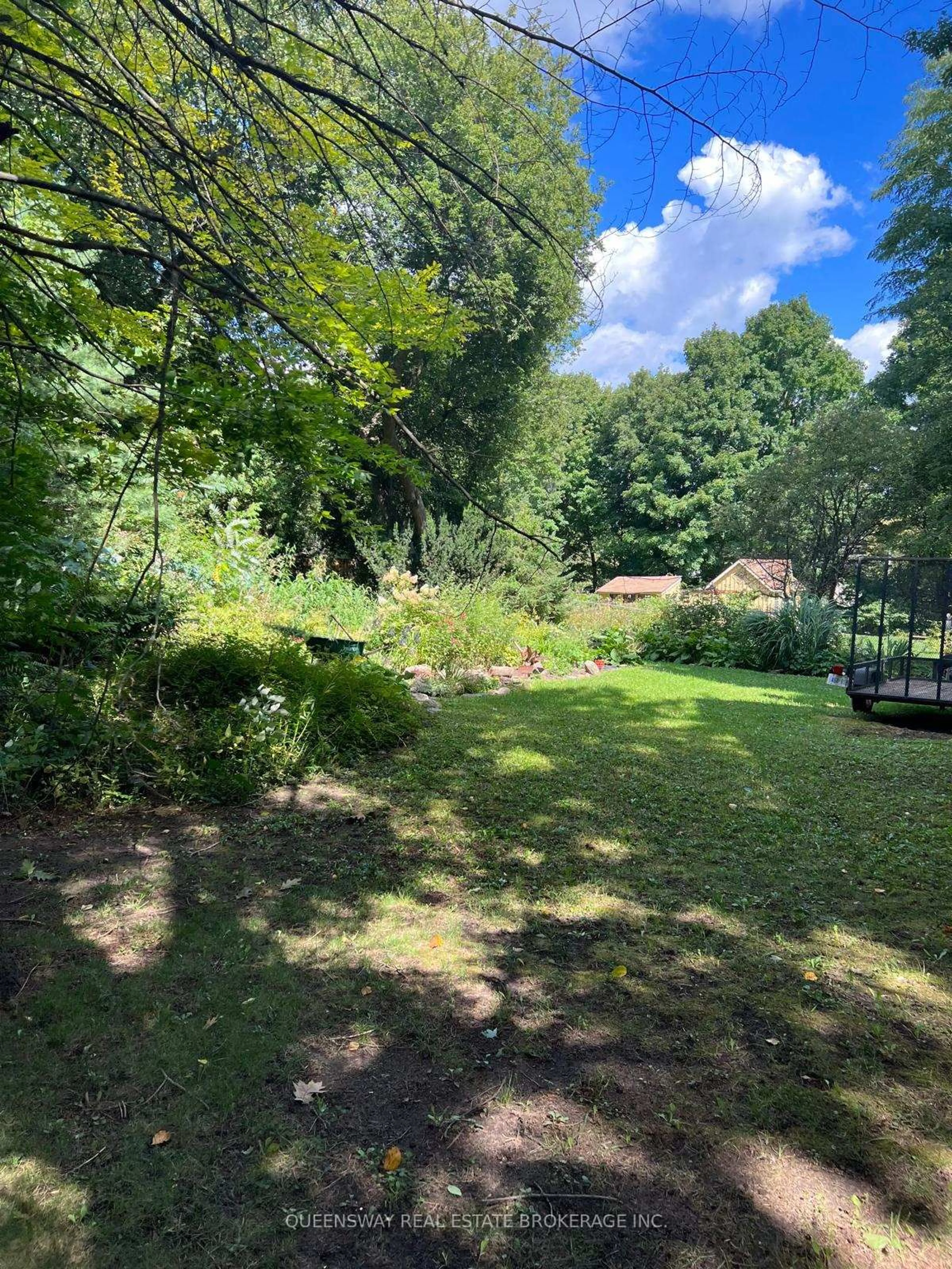 A pic from outside/outdoor area/front of a property/back of a property/a pic from drone, forest/trees view for 10 Mill St, Springwater Ontario L0L 1V0