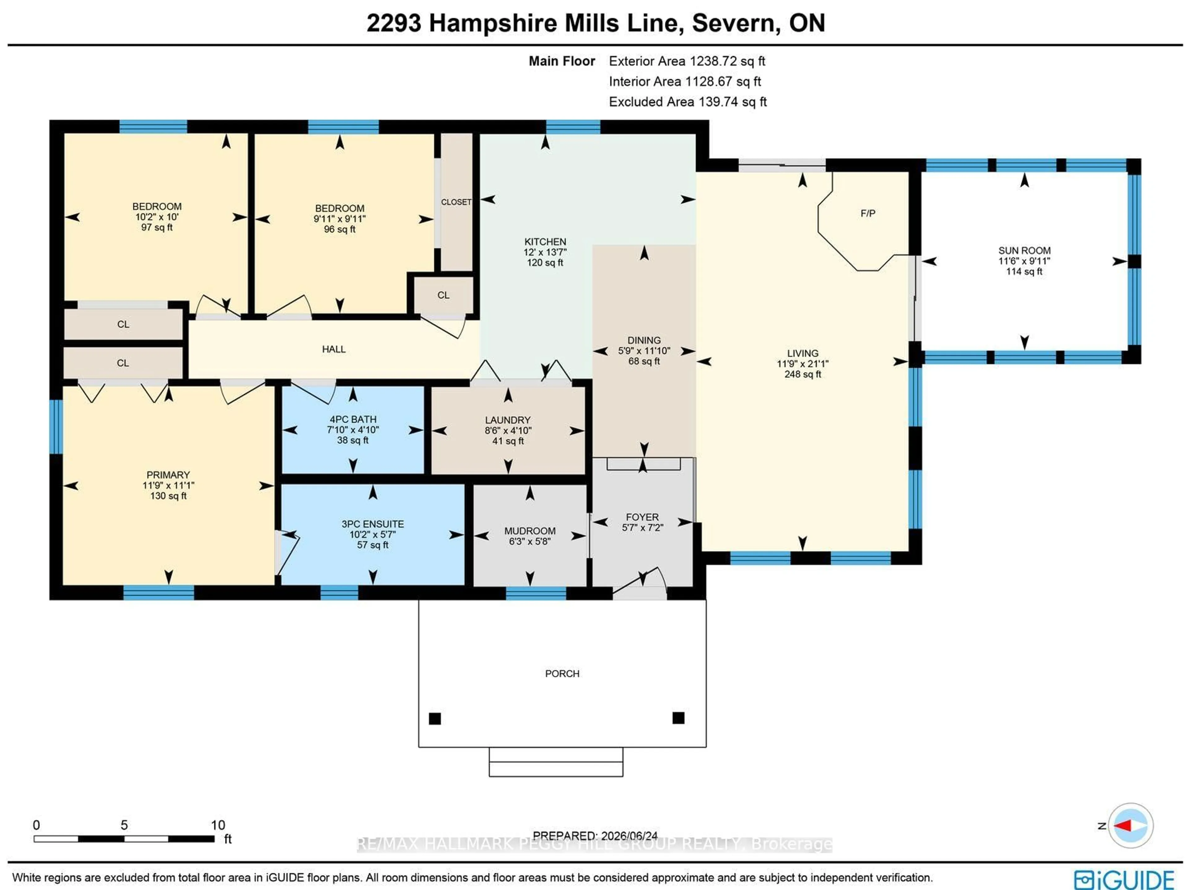 Floor plan for 2293 Hampshire Mills Line, Severn Ontario L3V 0Y5
