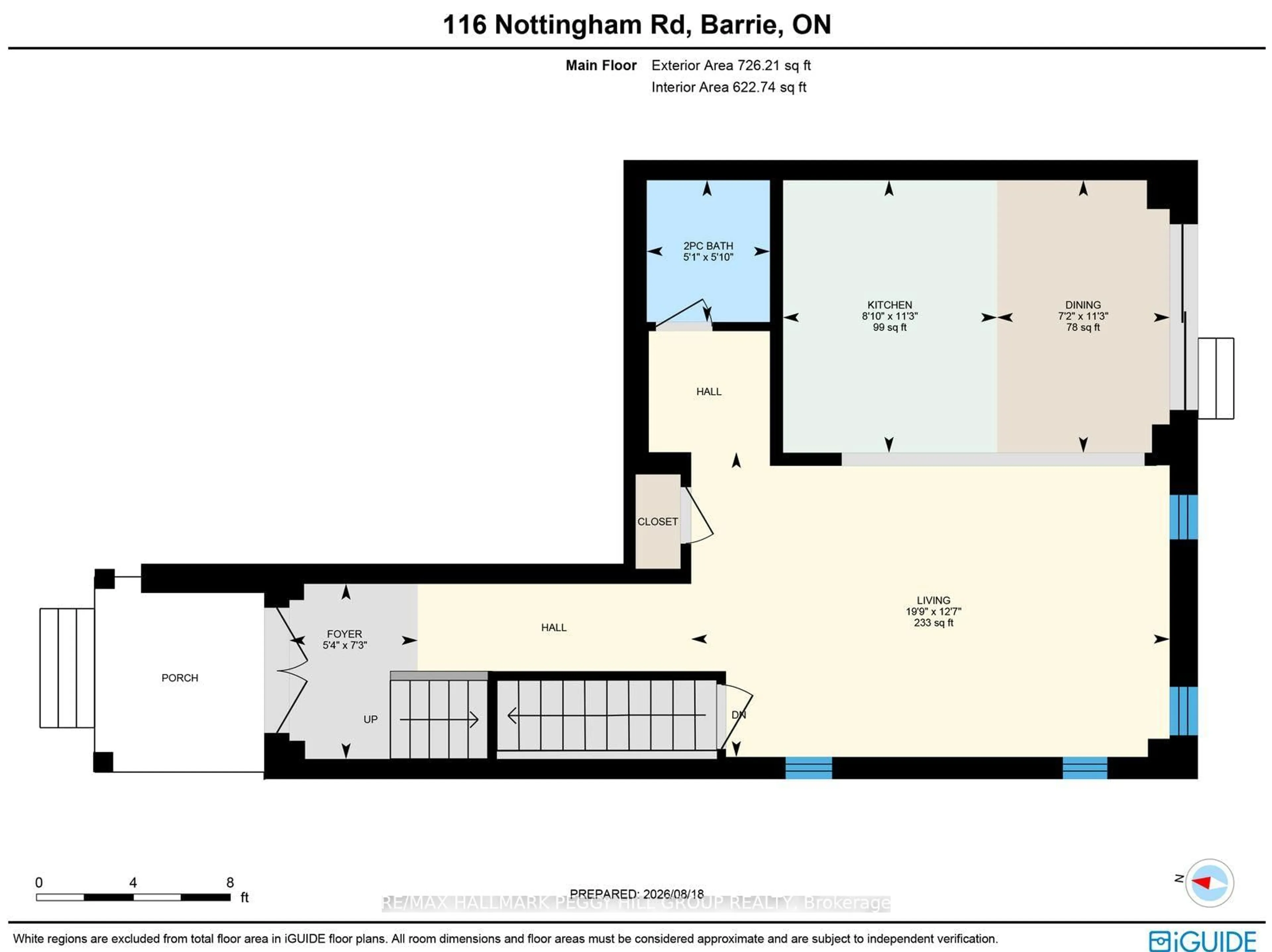 Floor plan for 116 Nottingham Rd, Barrie Ontario L9J 0L4