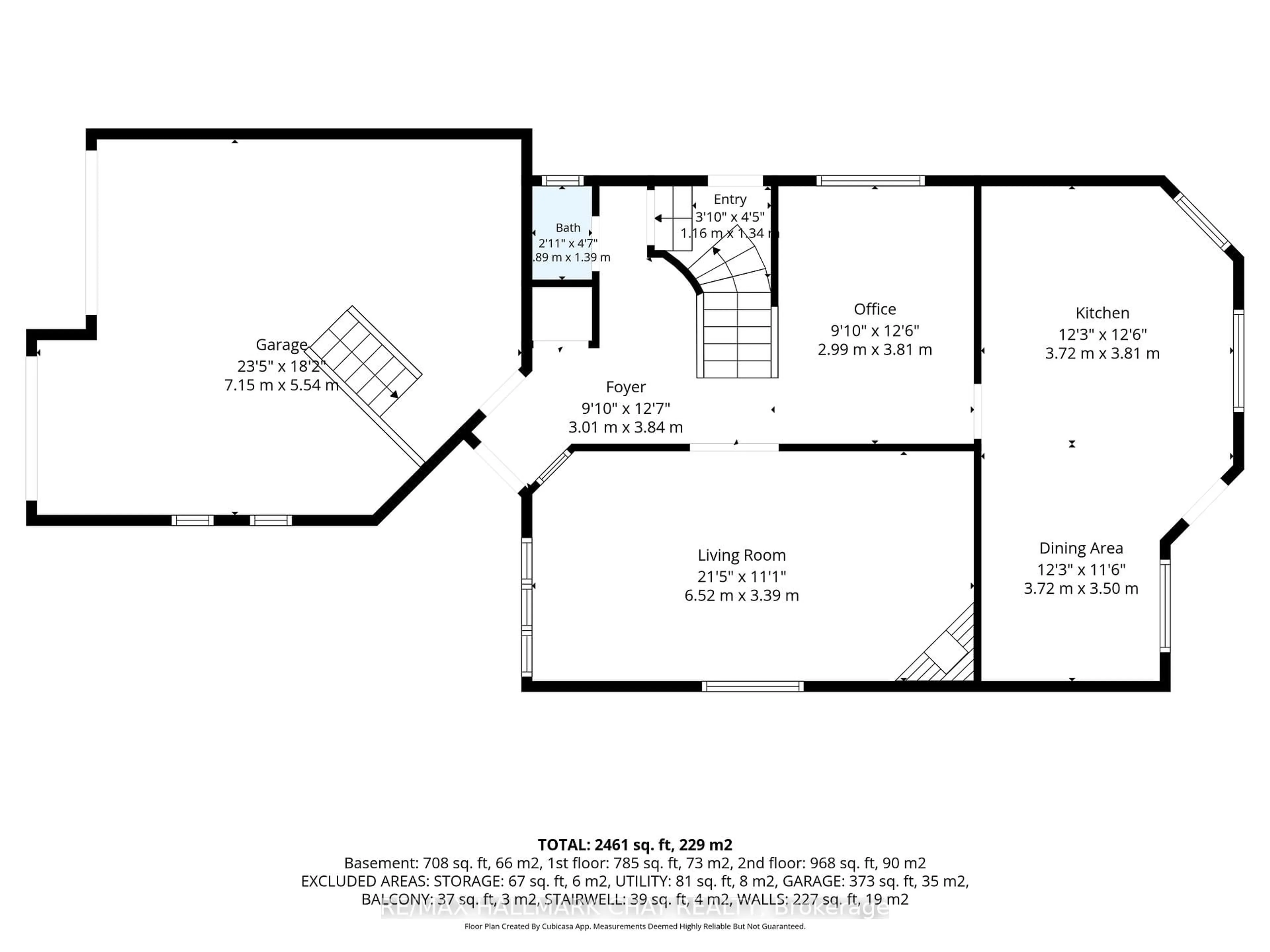 Floor plan for 1 Hawkins Dr, Barrie Ontario L4N 0A5