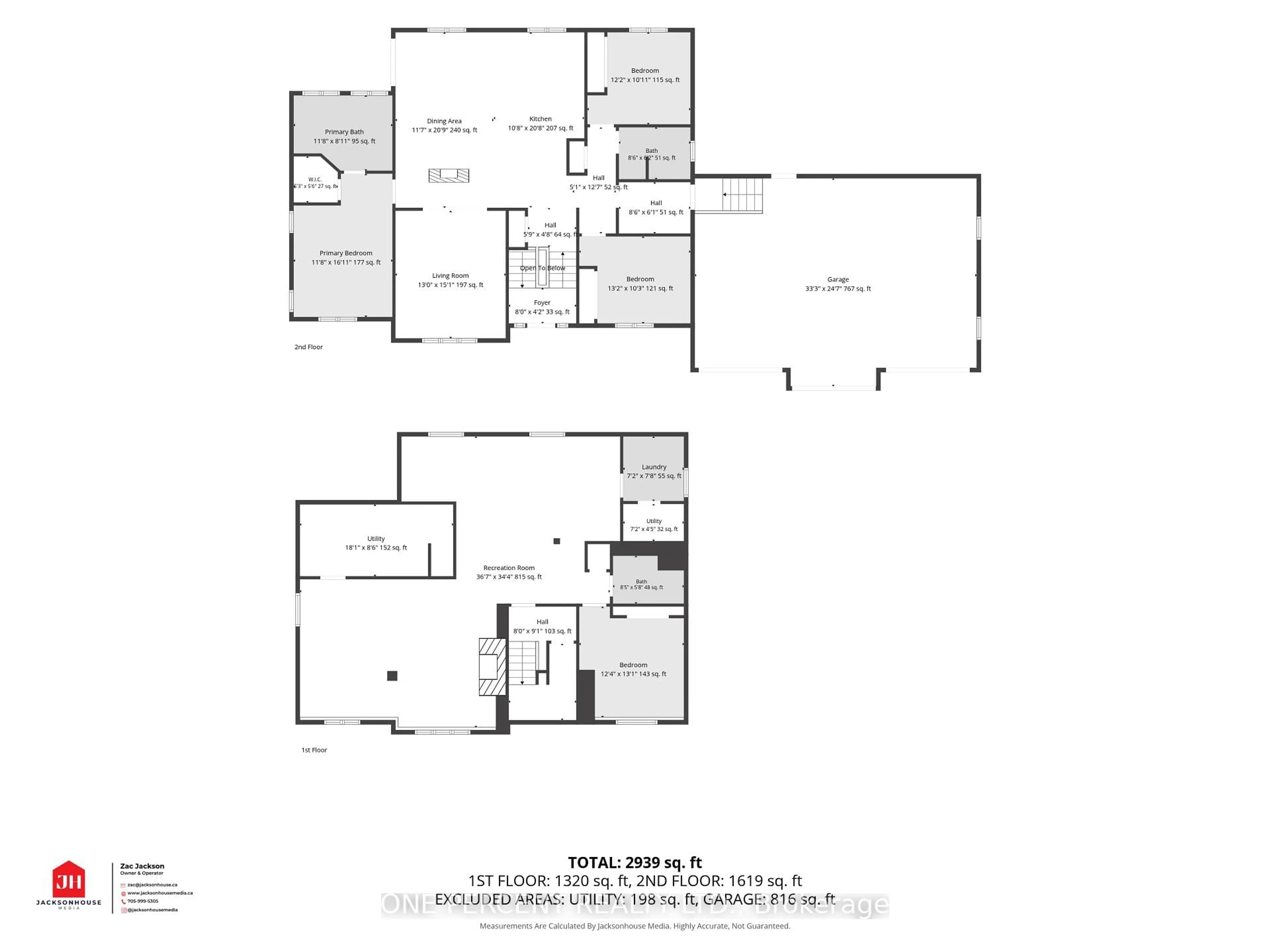 Floor plan for 1370 Rimkey Cres, Severn Ontario L3V 0E9