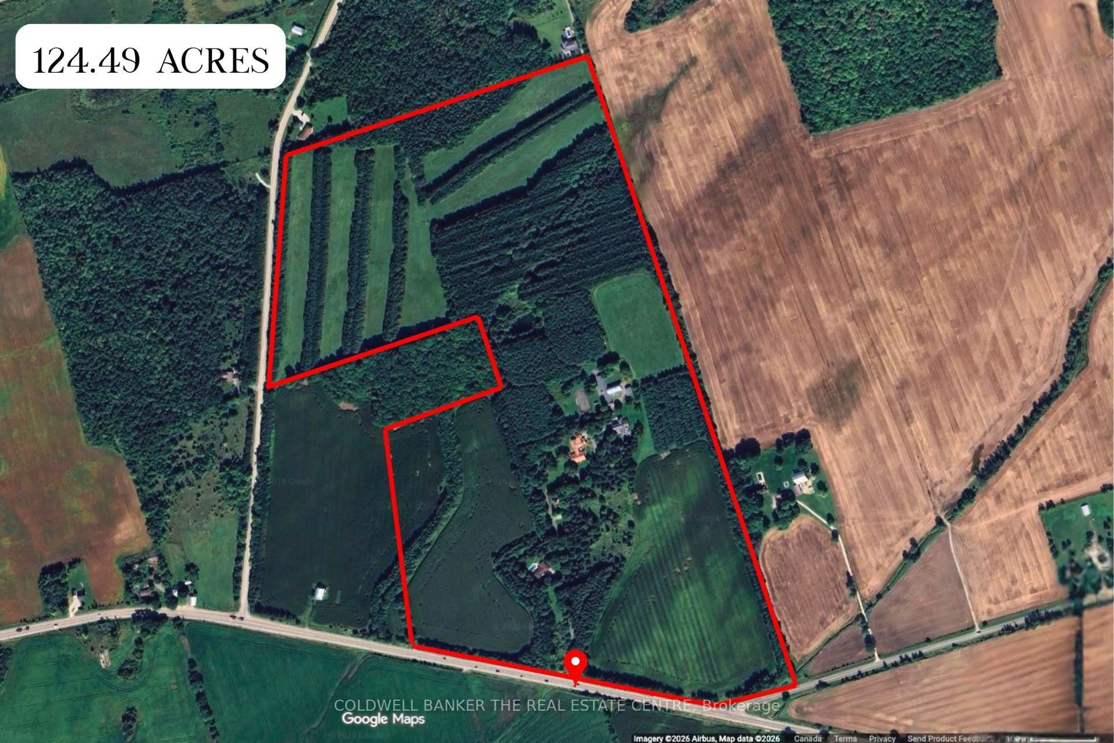 A pic from outside/outdoor area/front of a property/back of a property/a pic from drone, building for 4361 12 Highway #*Parcel Package*, Ramara Ontario L3V 6J6