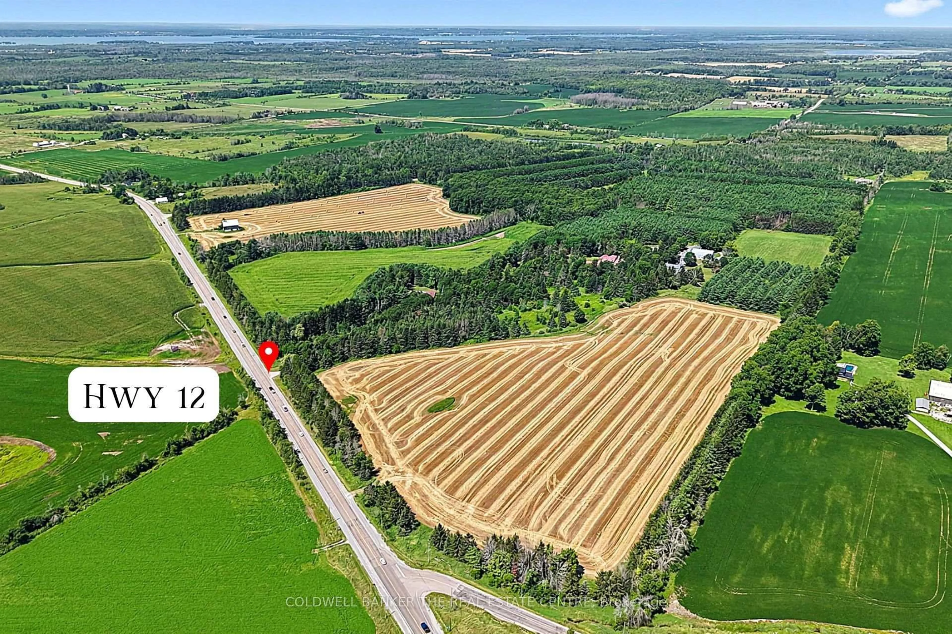 A pic from outside/outdoor area/front of a property/back of a property/a pic from drone, unknown for 4361 12 Highway #*Parcel Package*, Ramara Ontario L3V 6J6
