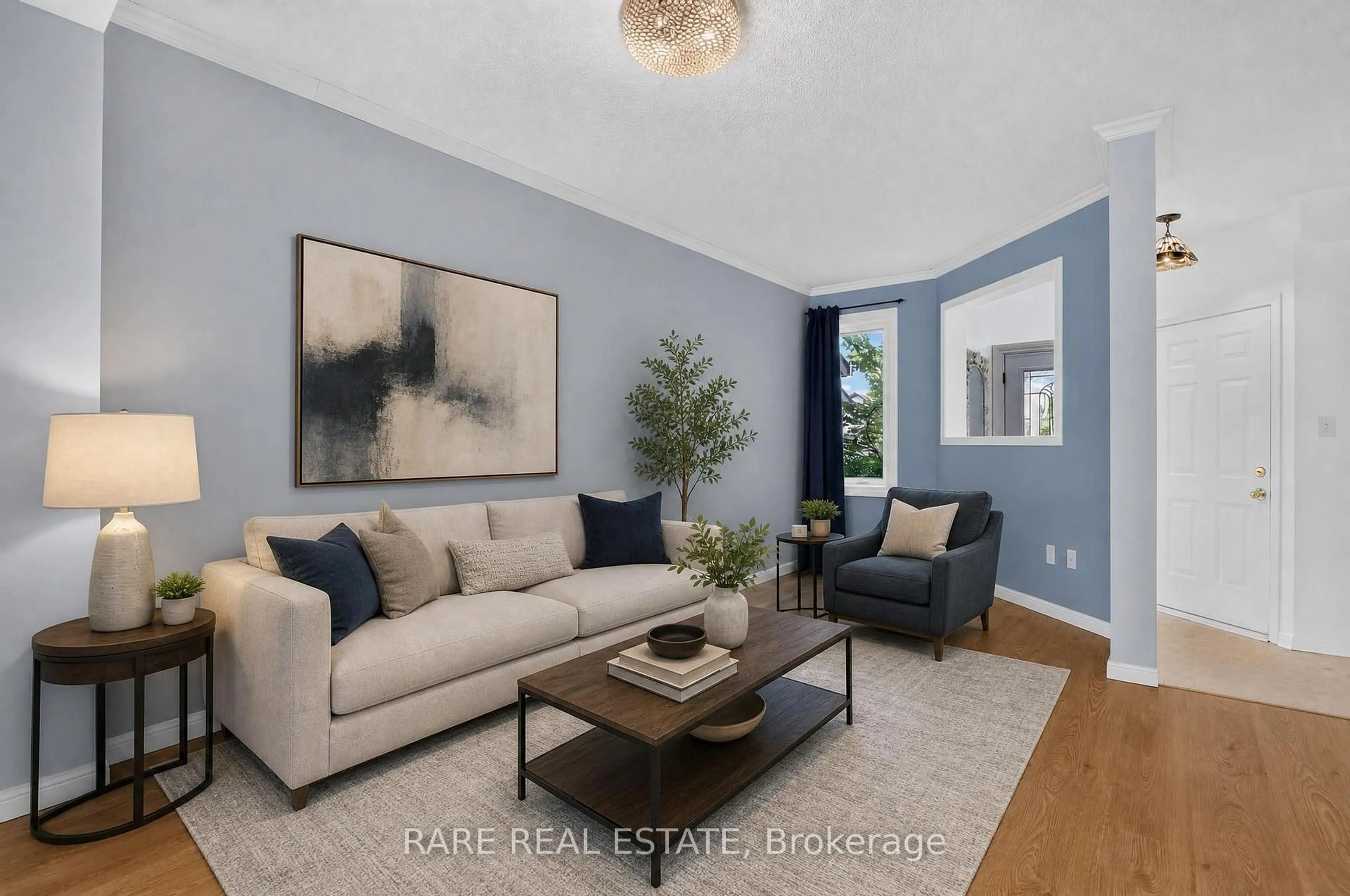 Living room with furniture, unknown for 102 Hawthorne Cres, Barrie Ontario L4N 9Y9