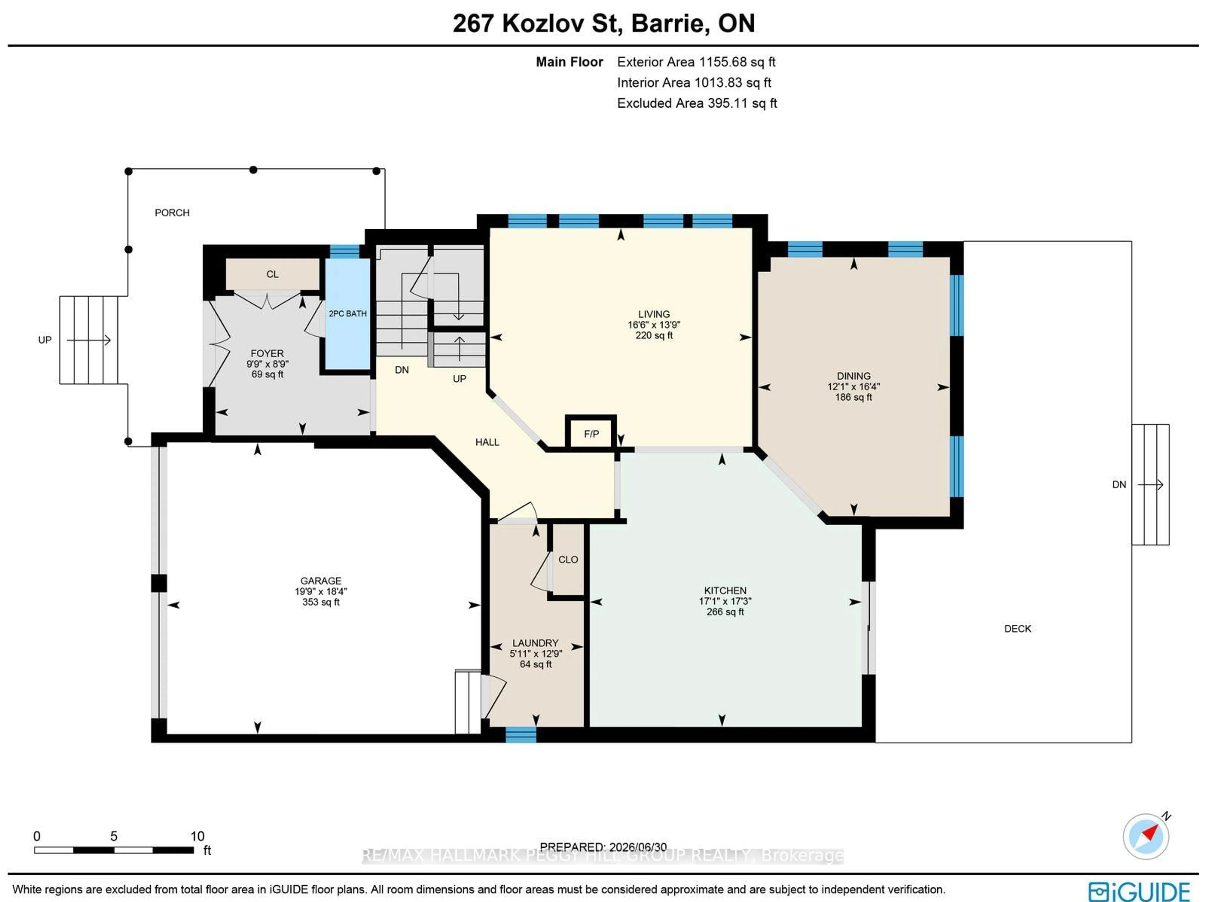 Floor plan for 267 Kozlov St, Barrie Ontario L4N 6R7