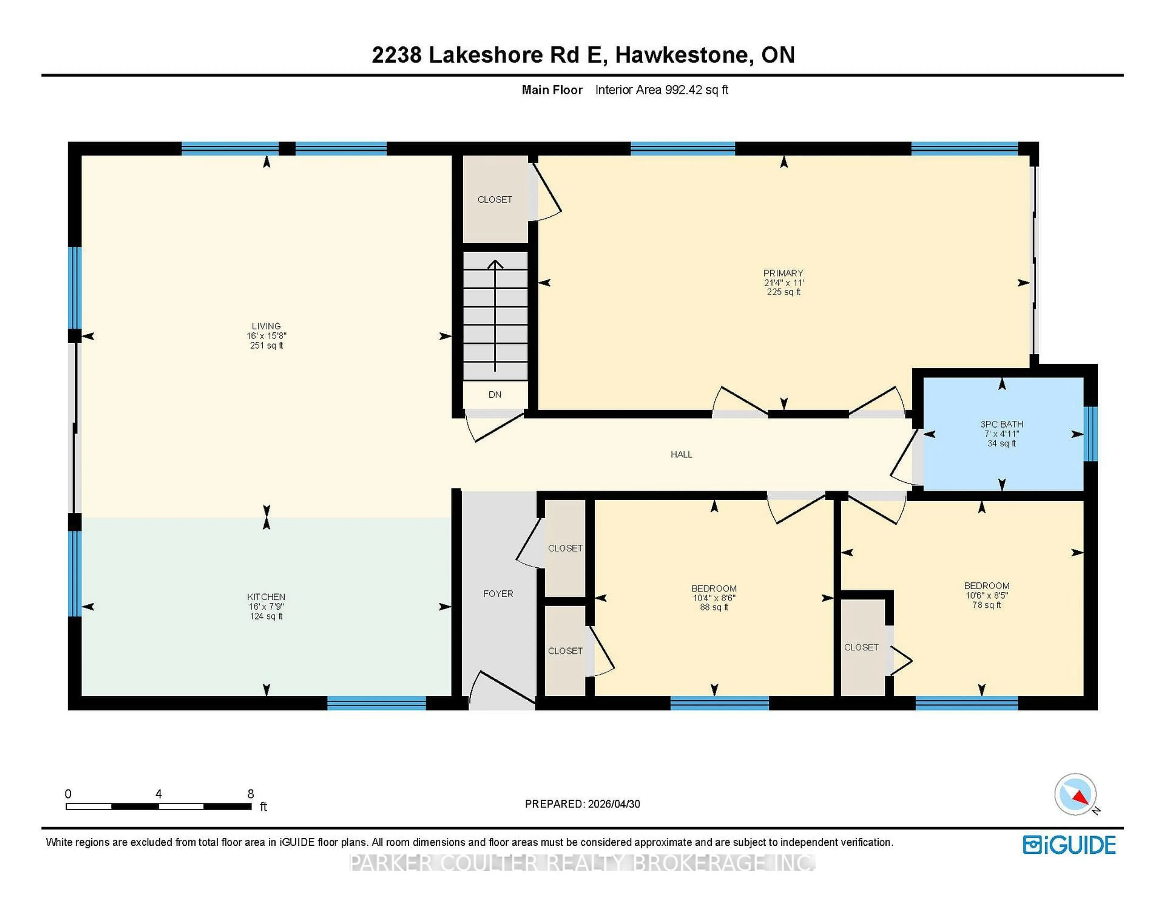 Floor plan for 2238 Lakeshore Rd, Oro-Medonte Ontario L0L 1T0