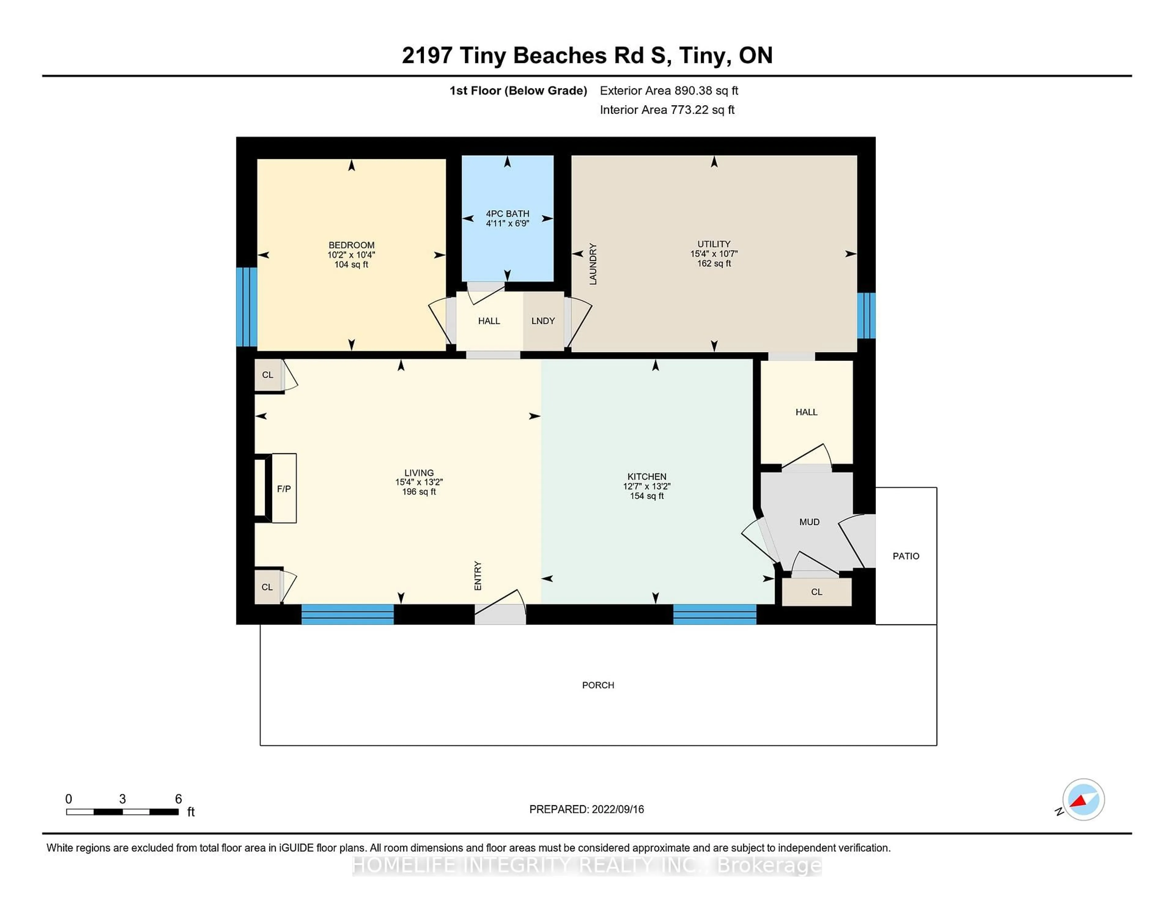 Floor plan for 2197 Tiny Beaches Rd, Tiny Ontario L0L 1P1