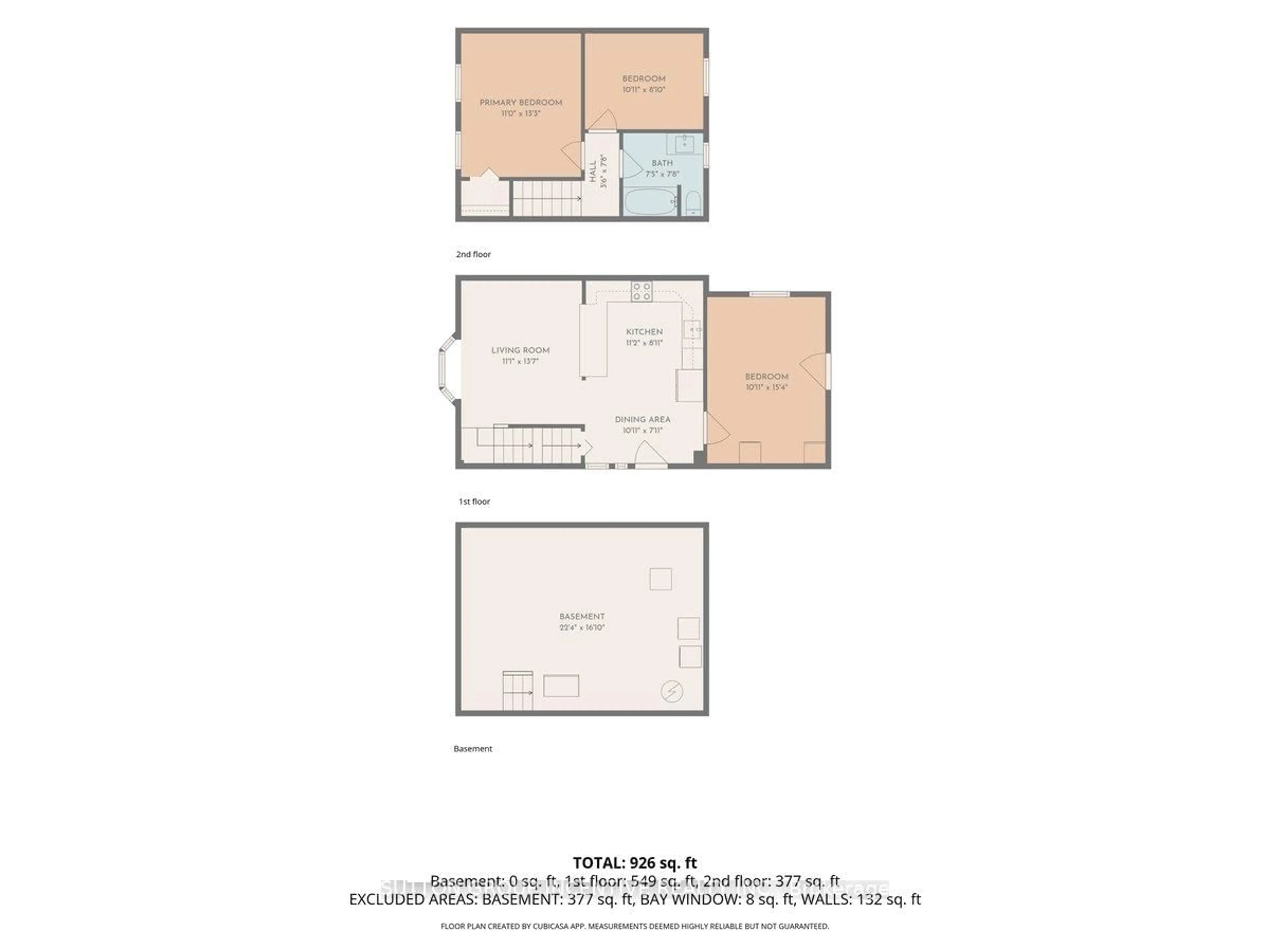 Floor plan for 107 Park St, Tay Ontario L0K 2A0