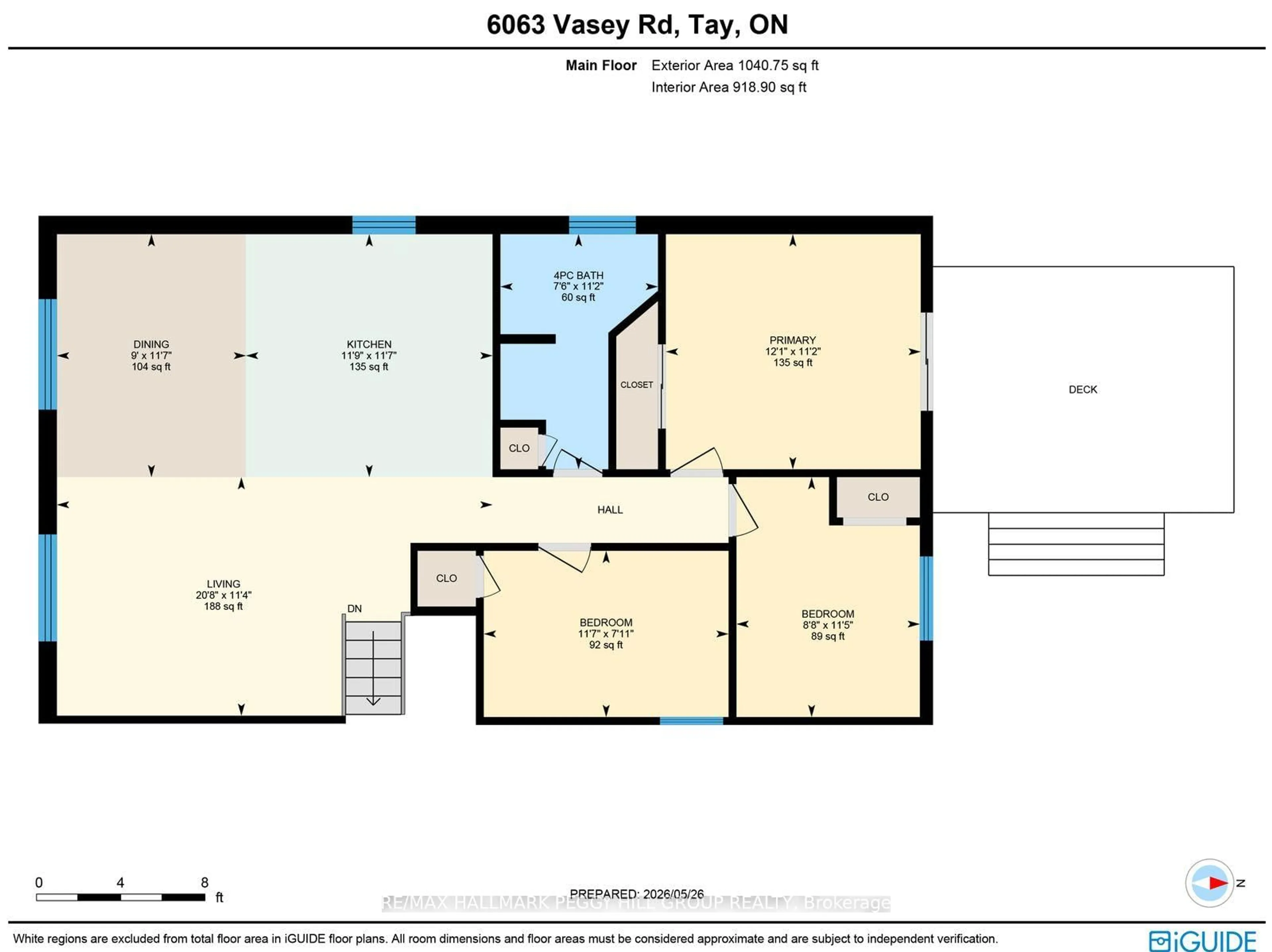 Floor plan for 6063 Vasey Rd, Tay Ontario L0L 1P0