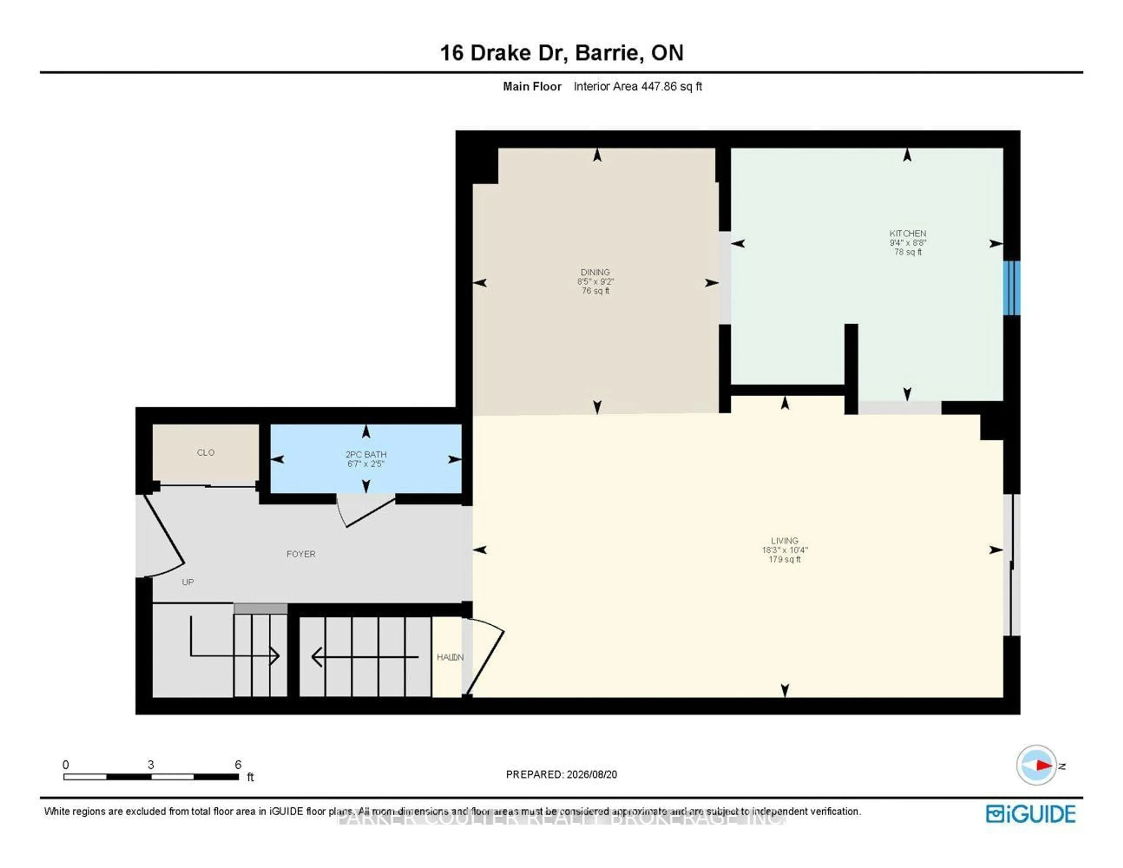 Floor plan for 16 Drake Dr, Barrie Ontario L4N 8W3