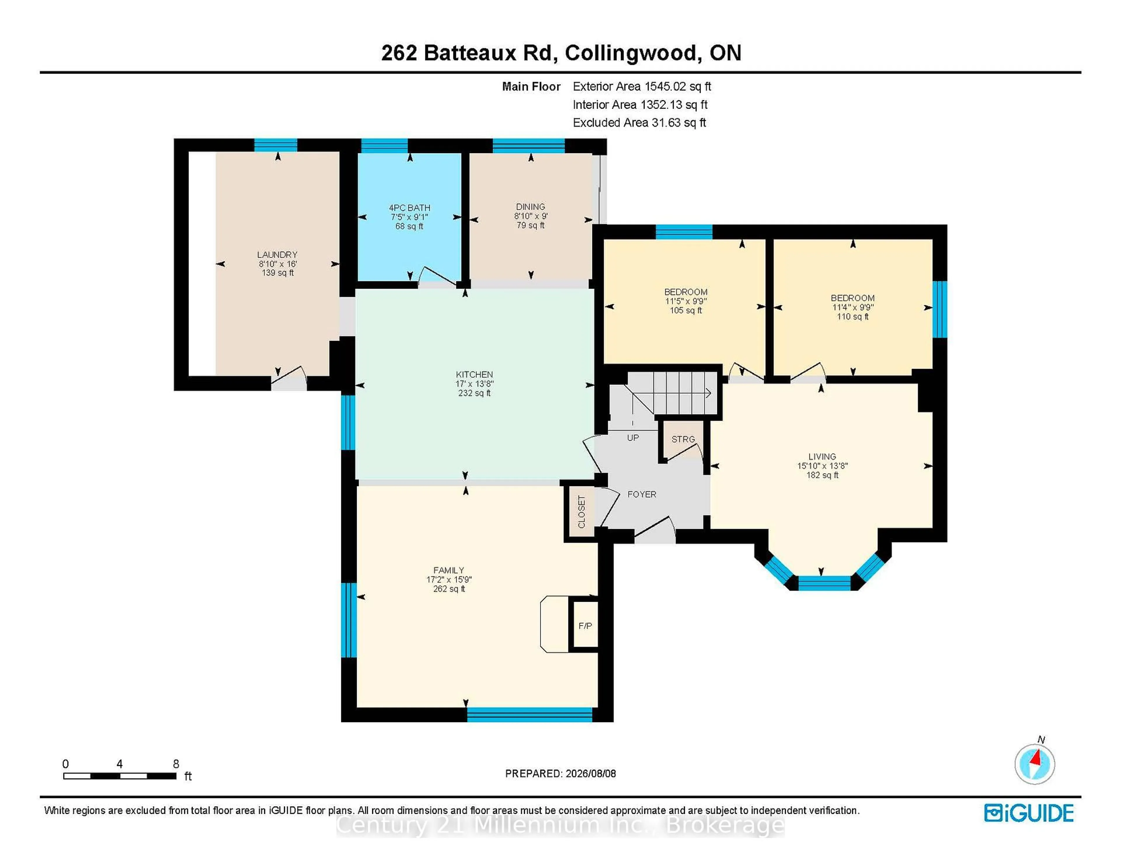 Floor plan for 262 Batteaux Rd, Clearview Ontario L9Y 3Z1