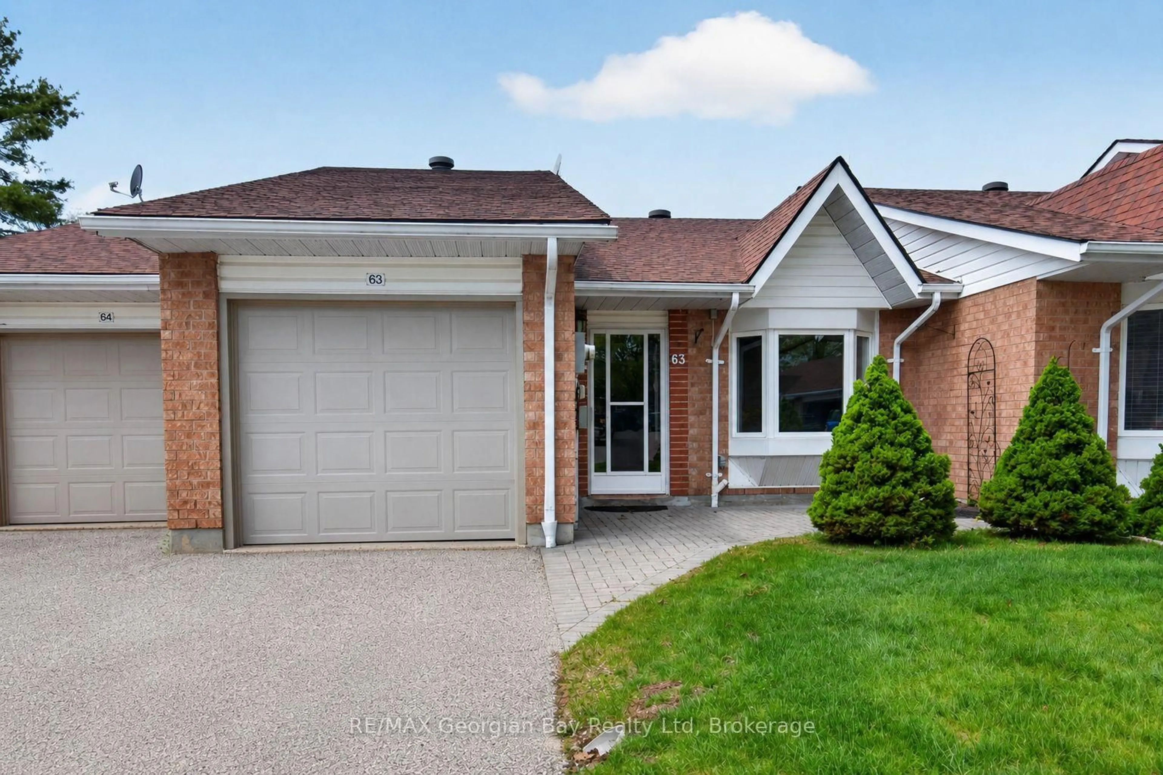 Home with brick exterior material, street for 696 King St #63, Midland Ontario L4R 5B6