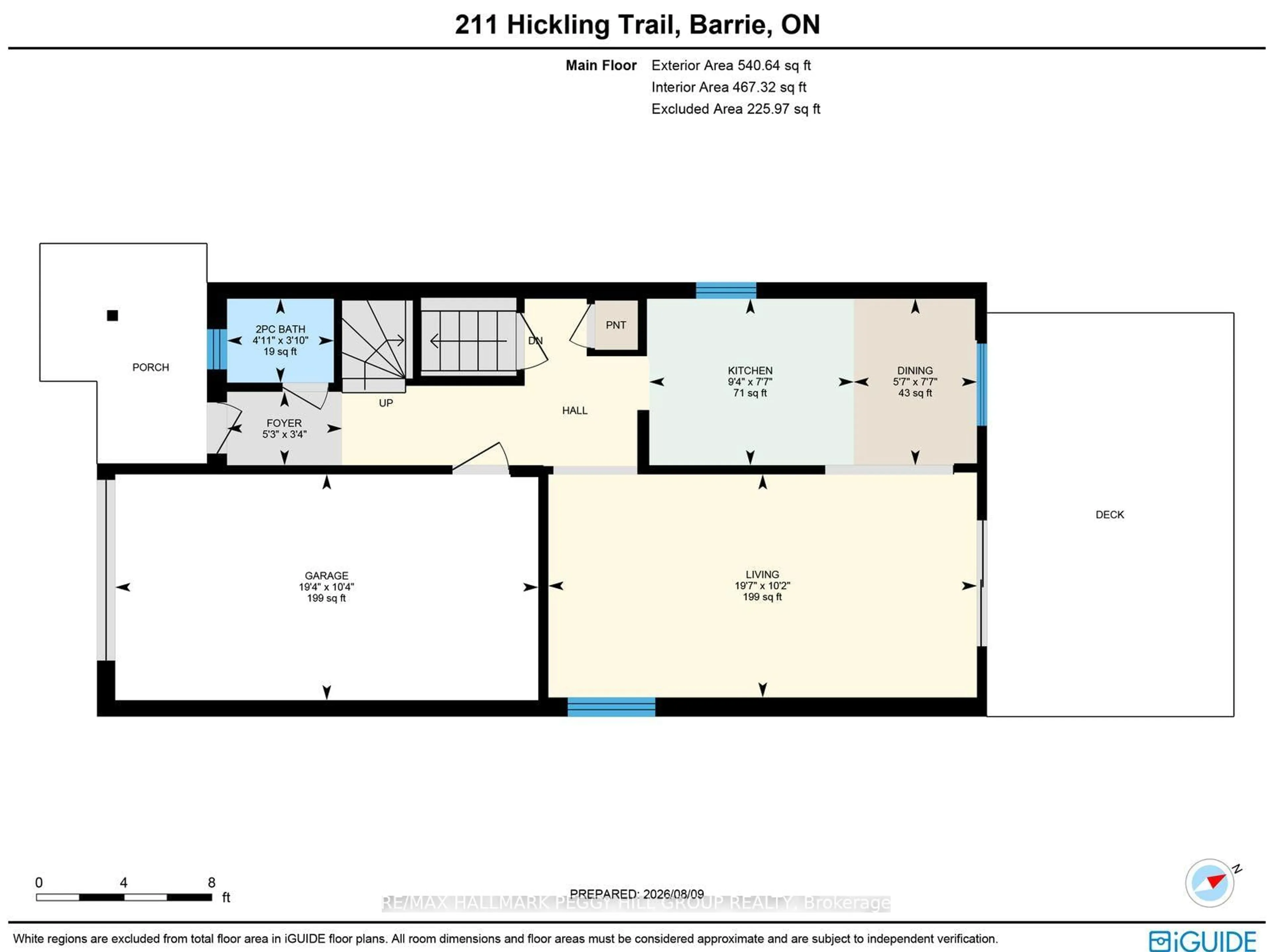 Floor plan for 211 Hickling Tr, Barrie Ontario L4M 5W6