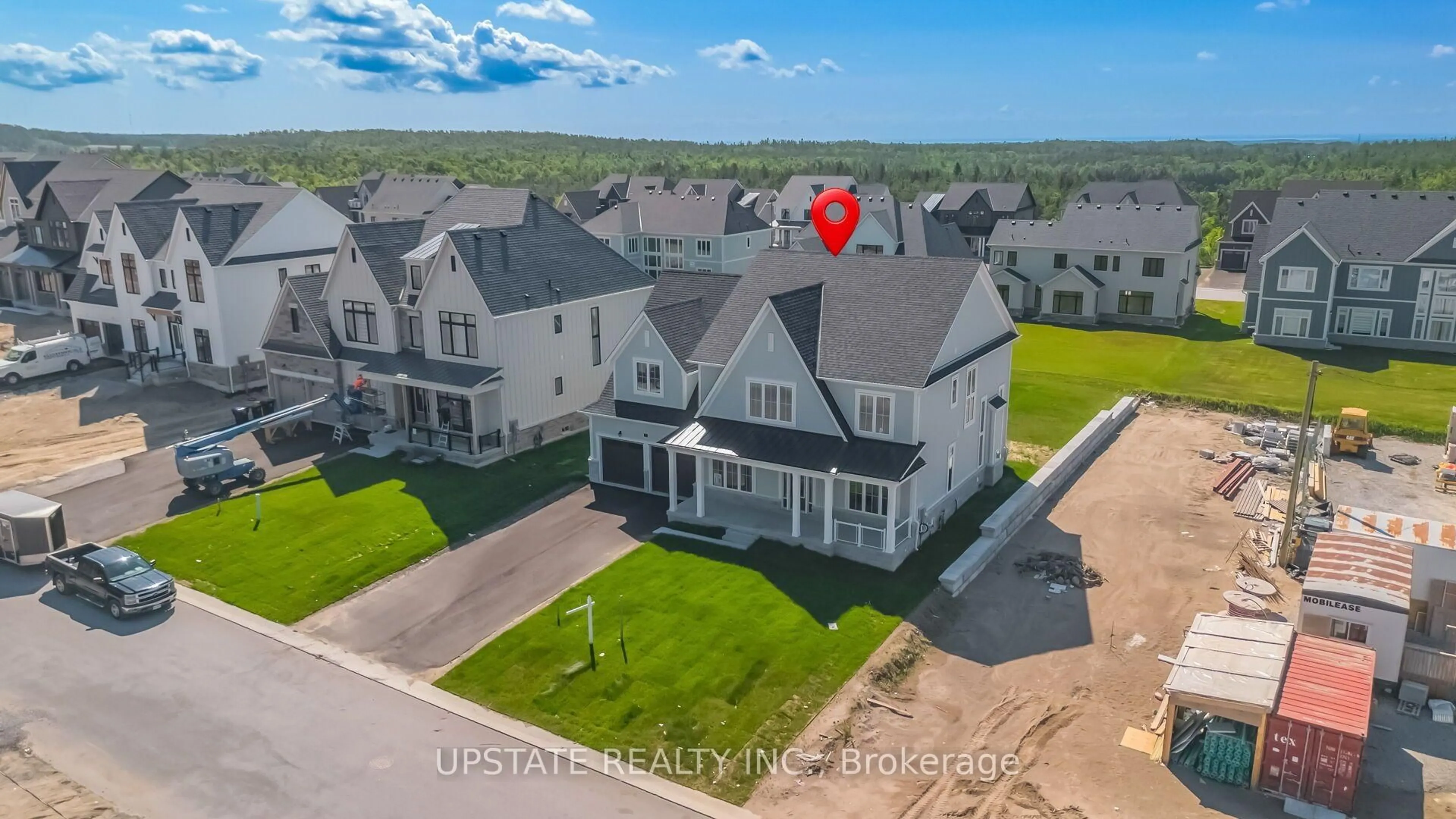 A pic from outside/outdoor area/front of a property/back of a property/a pic from drone, unknown for 21 Pearsall Pl, Oro-Medonte Ontario L0L 2L0