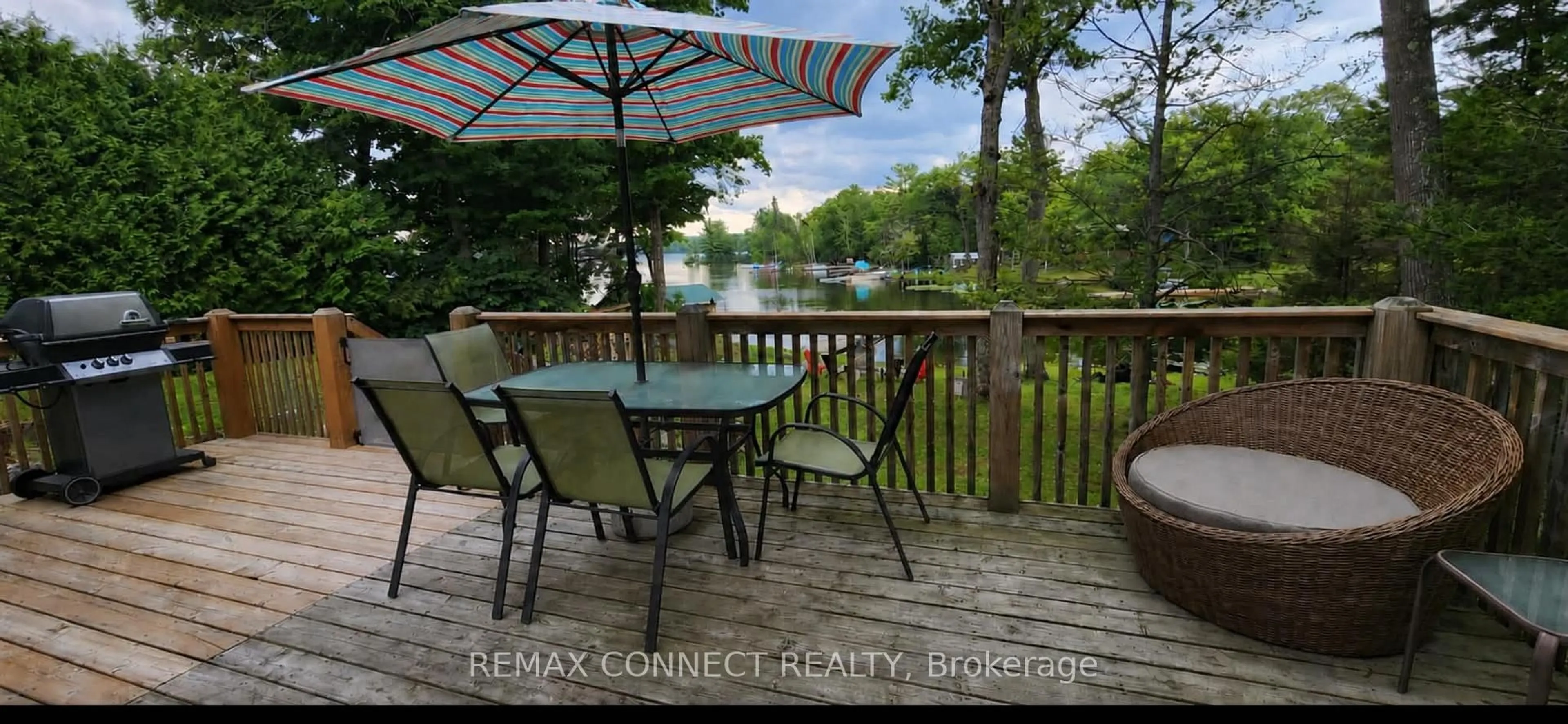 Patio, water/lake/river/ocean view for 1729 Ellis Rd, Severn Ontario L0K 1E0