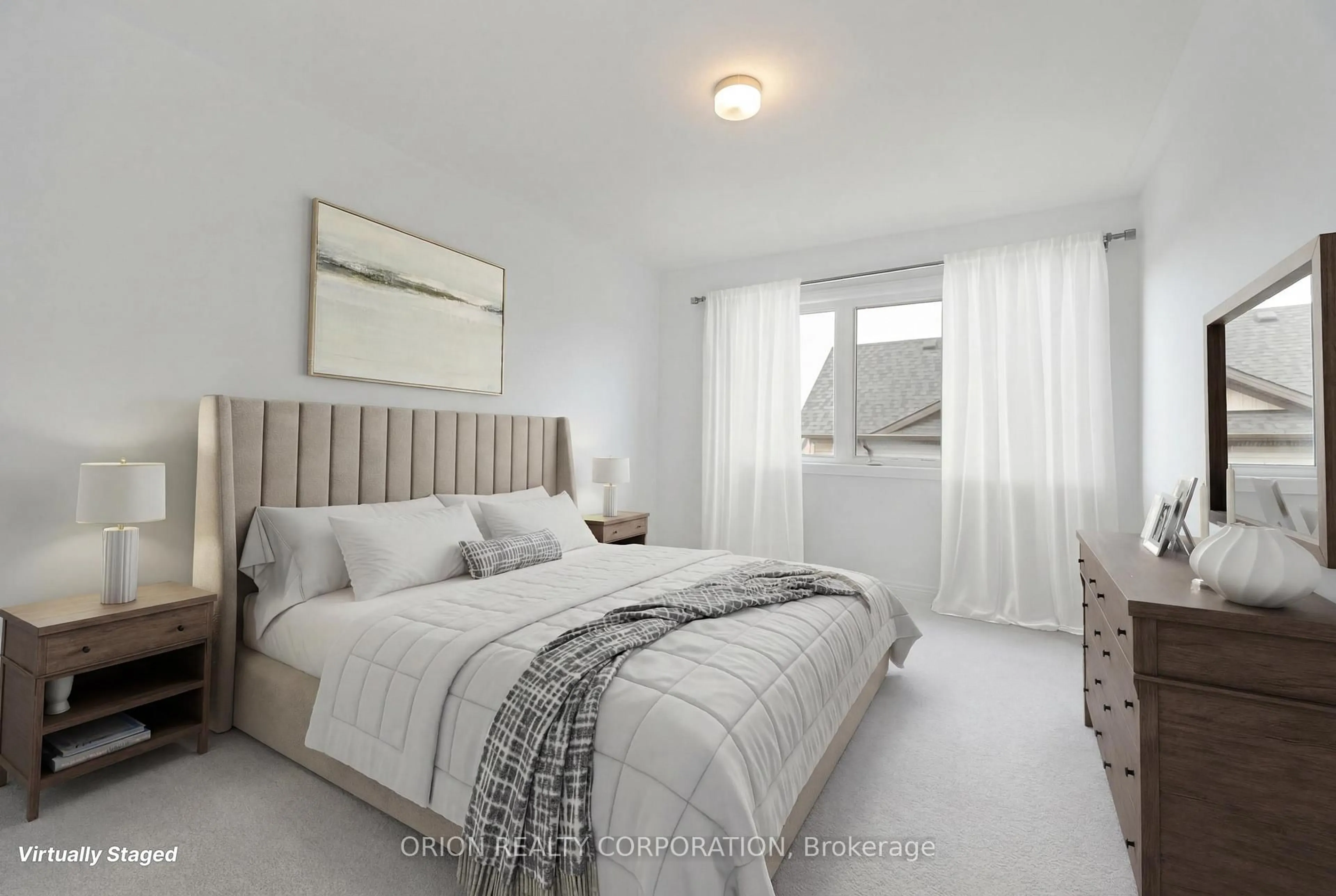 Bedroom with bed, unknown for 133 Fenchurch Manor Ave, Barrie Ontario L9L 0X1
