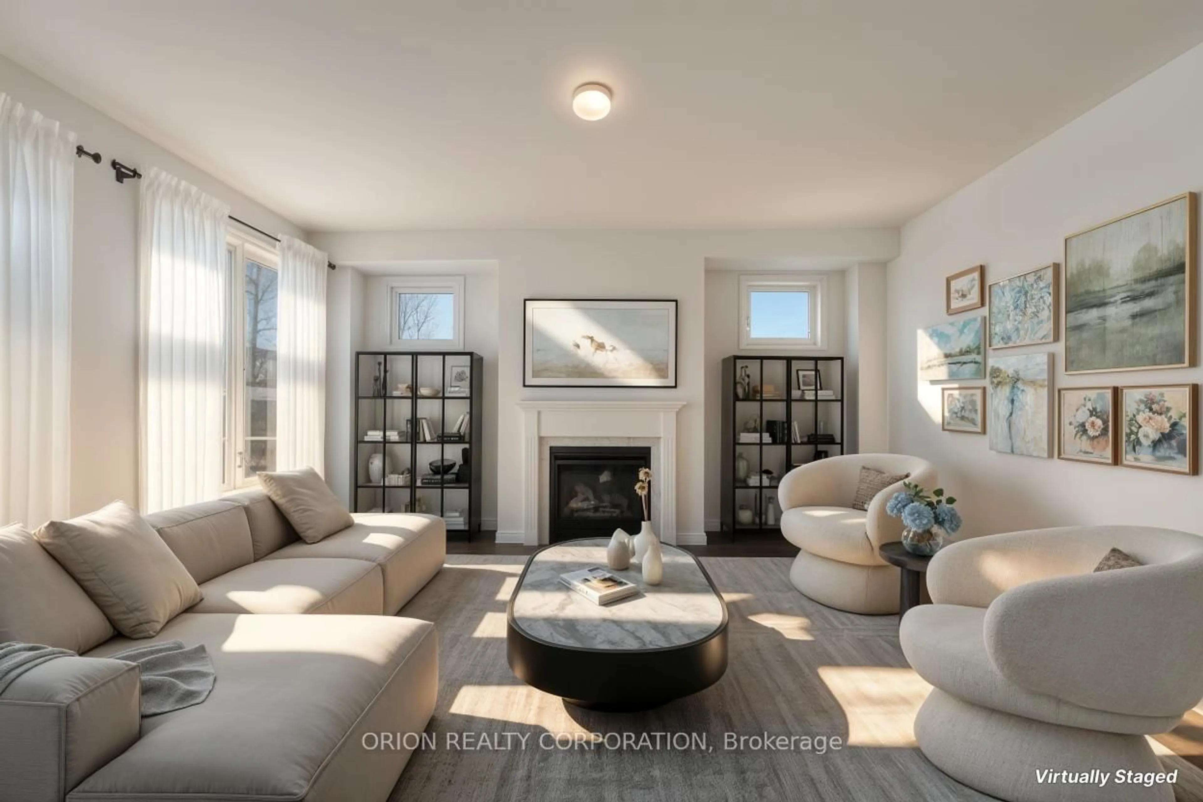 Living room with furniture, unknown for 65 Thicketwood Ave, Barrie Ontario L9L 0X4