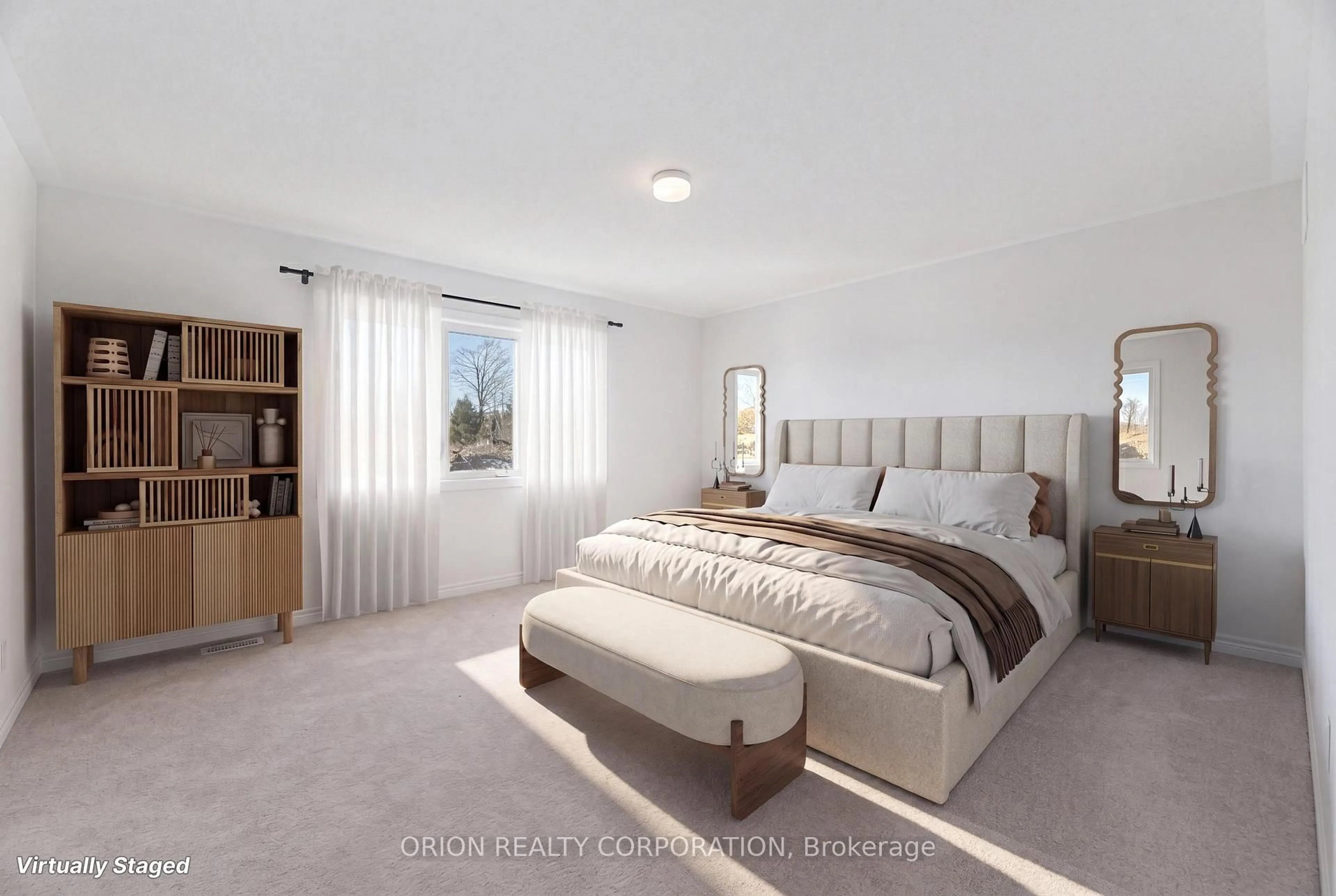 Bedroom with bed, unknown for 65 Thicketwood Ave, Barrie Ontario L9L 0X4